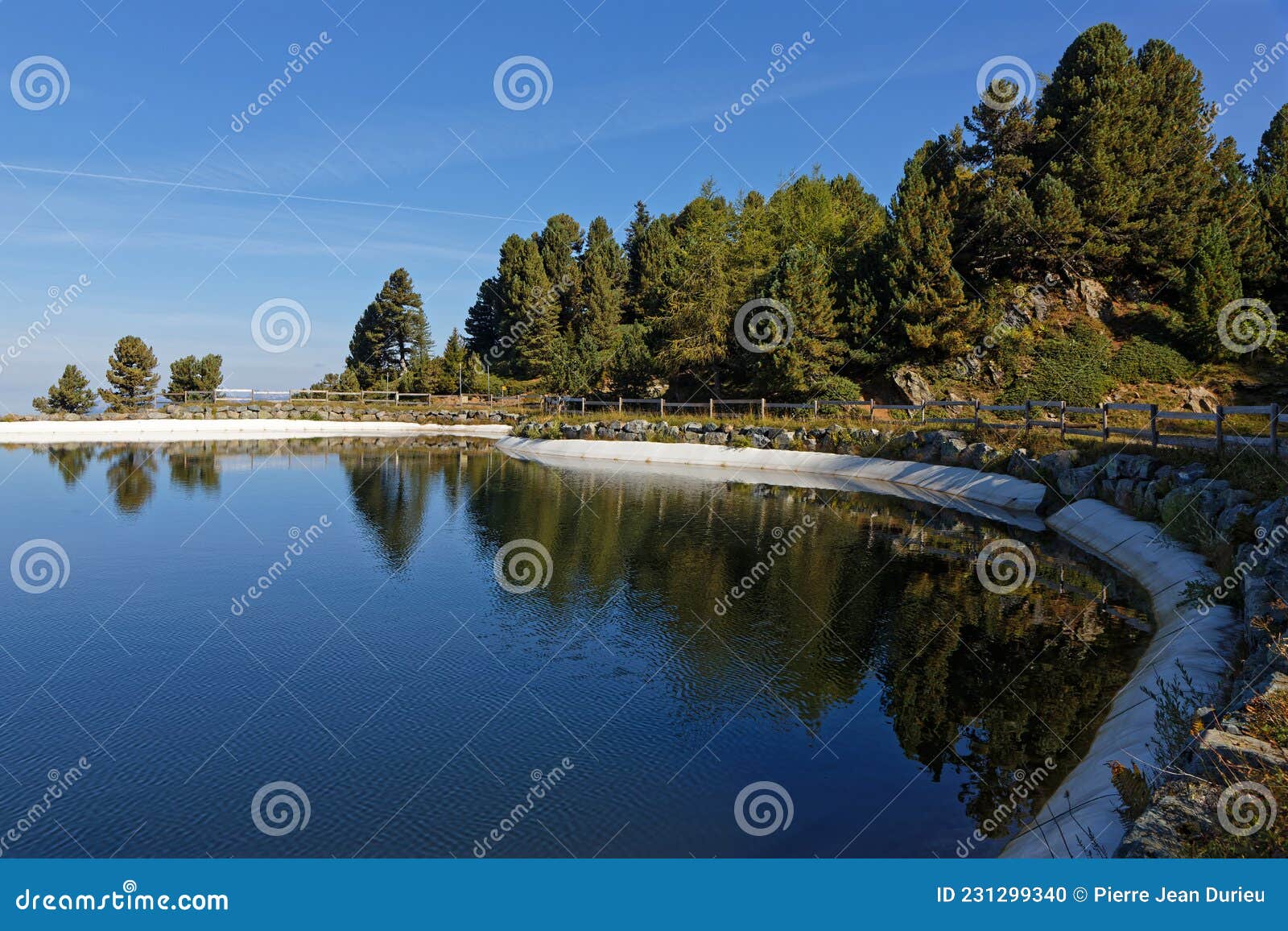 lac des vallons is an artificial lake