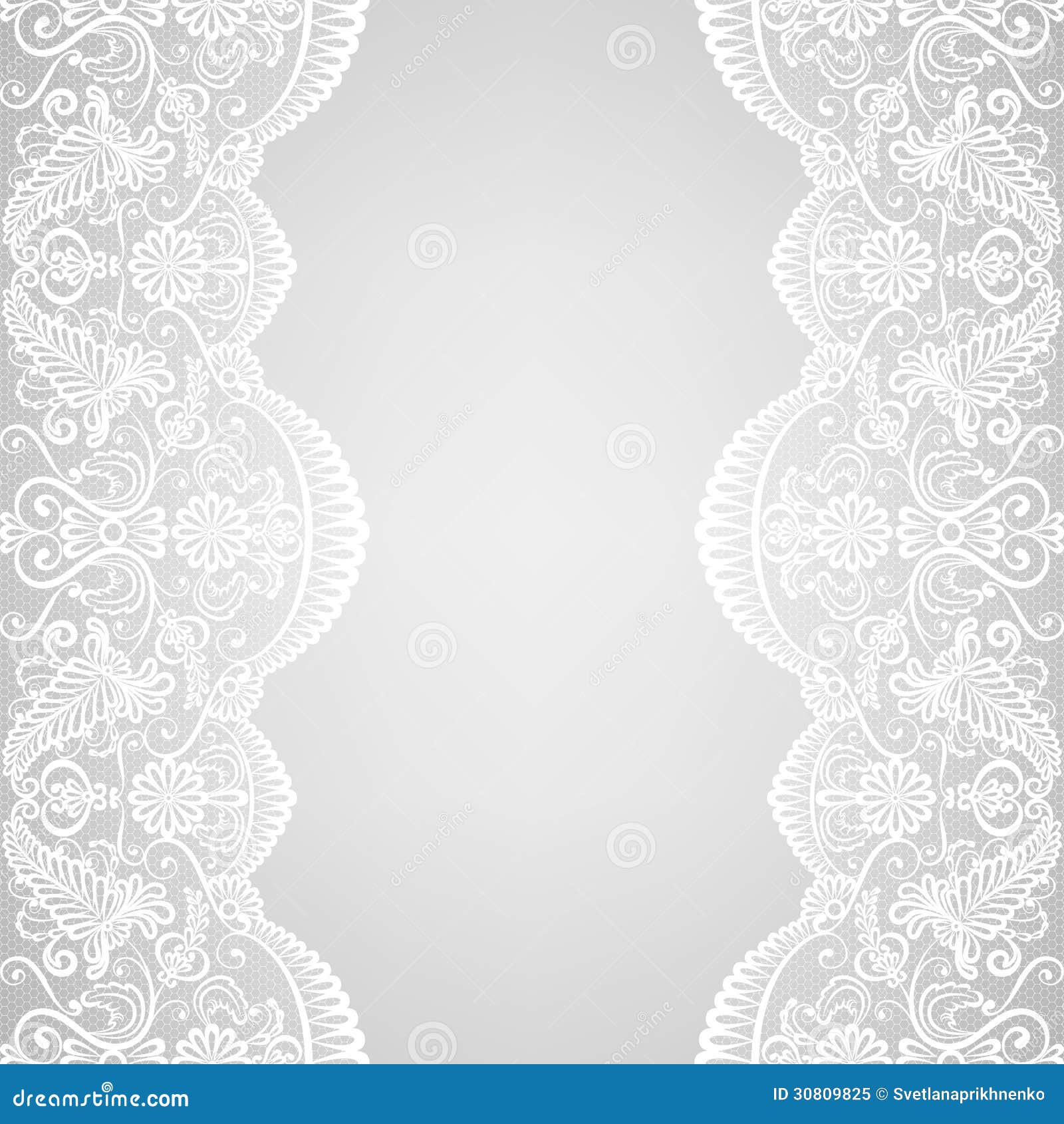 lace border wedding invitation greeting card 30809825