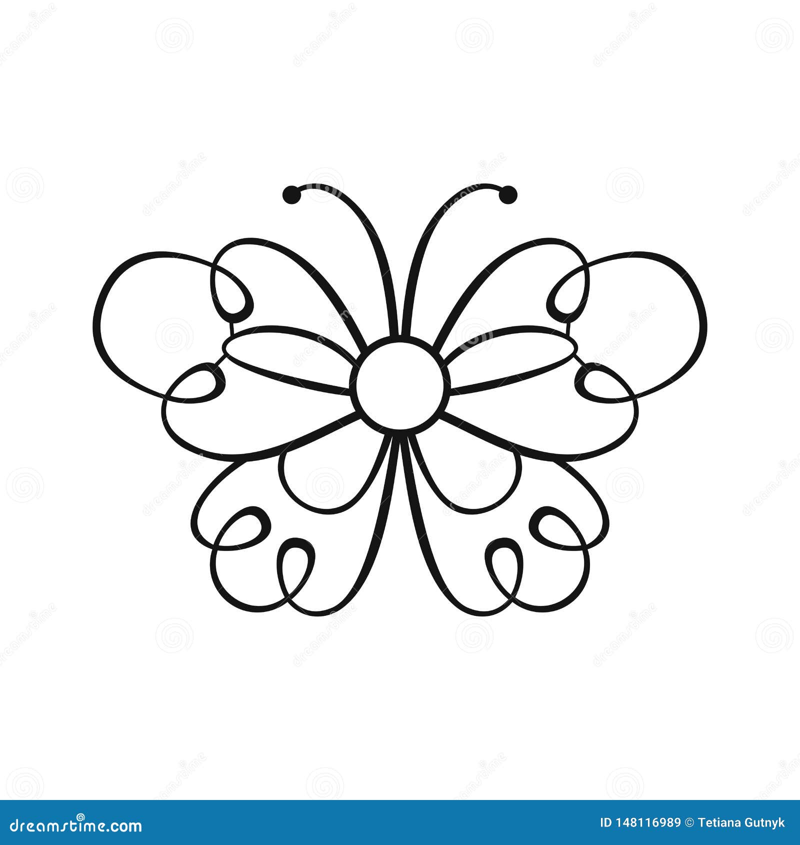 Download Lace Butterfly. Vector Design Element For Decor Stock ...