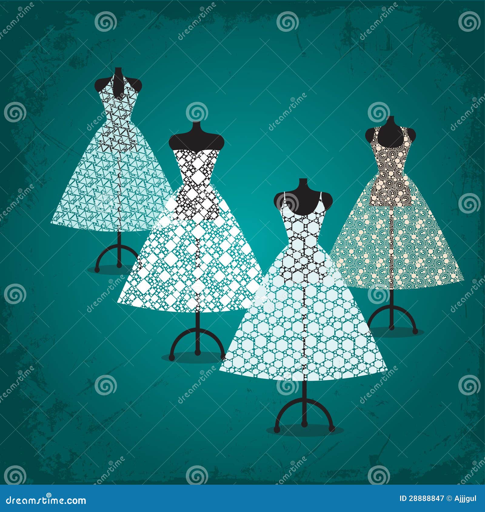 Lace dresses stock illustration. Illustration of evening 28888847