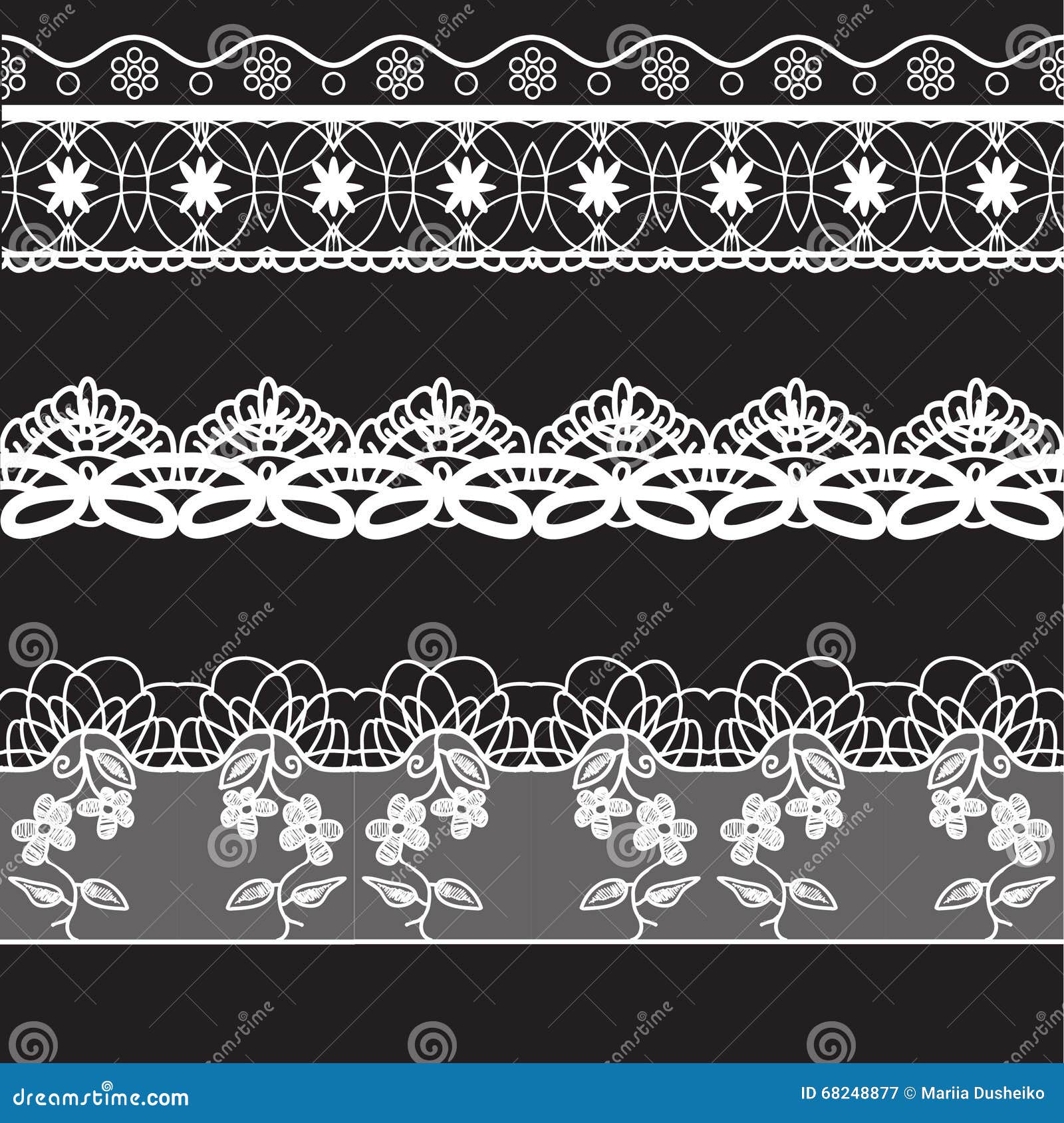 Download Lace Edge Vector Thread Knitting Stock Vector ...