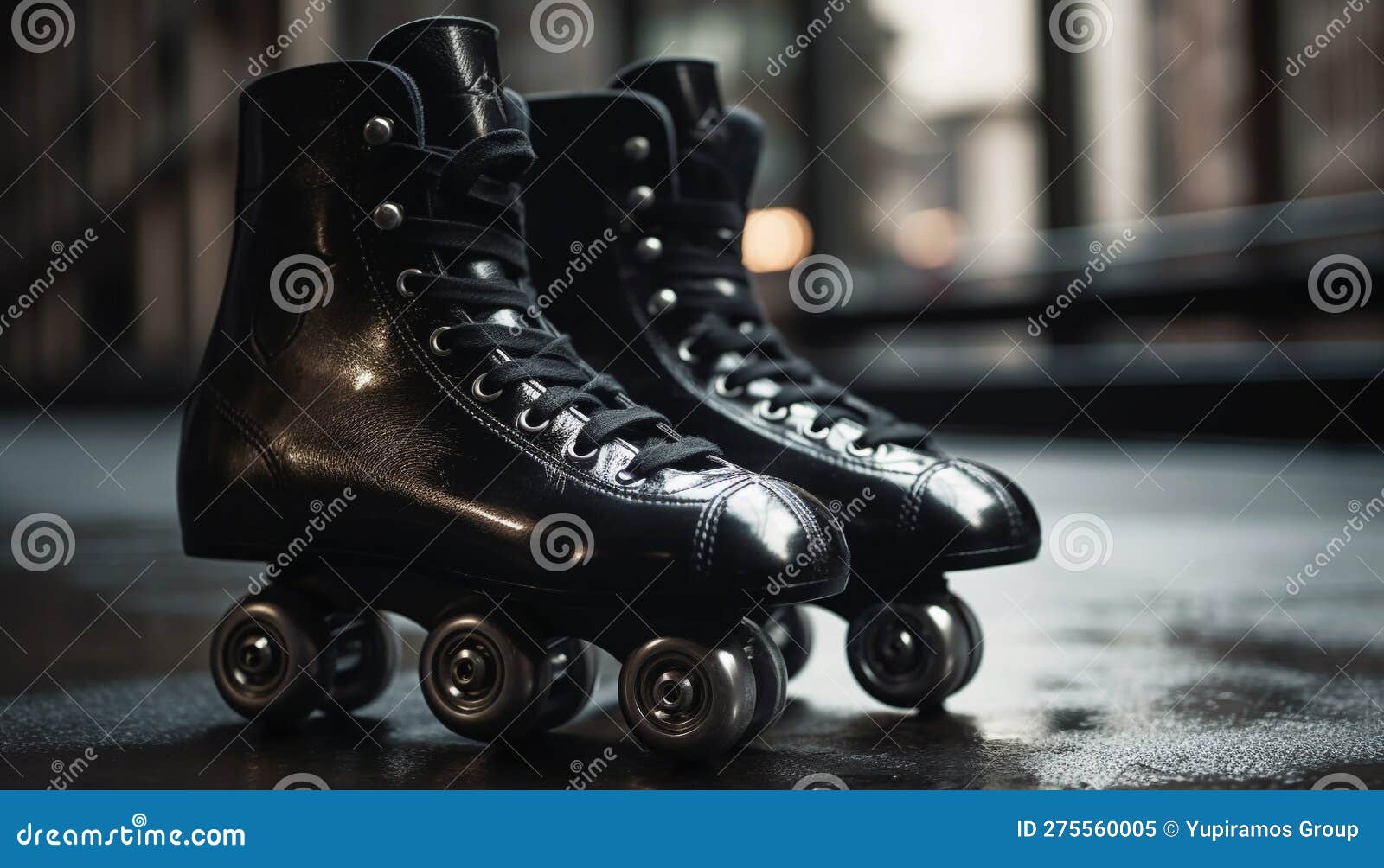 Lace Up Your Roller Skates for Fun Generated by AI Stock Image Image