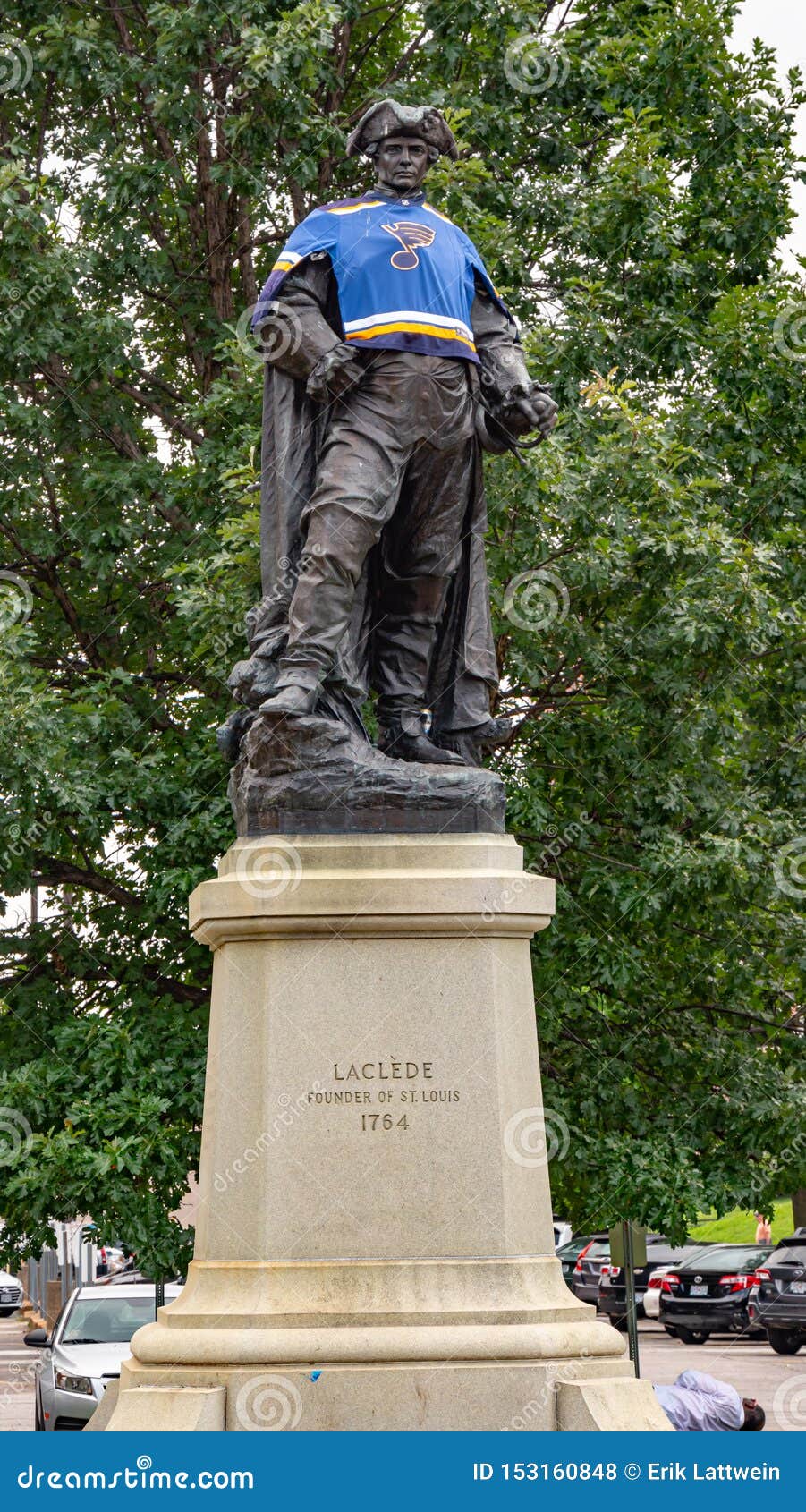 Laclede Monument - The Founder Of St. Louis - SAINT LOUIS. USA - JUNE 19, 2019 Editorial Stock ...
