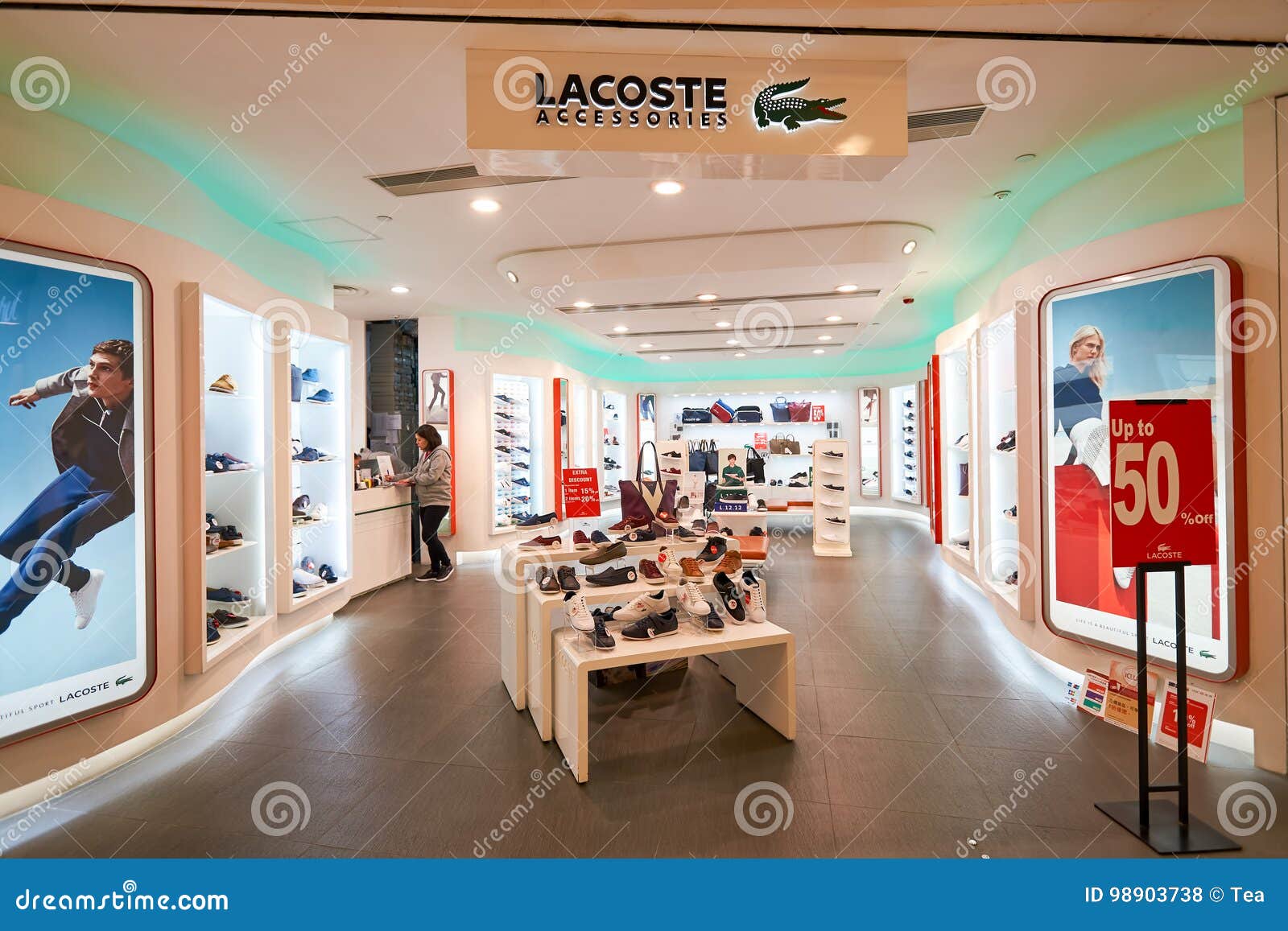 Lacoste stock photo. of modern, center - 98903738