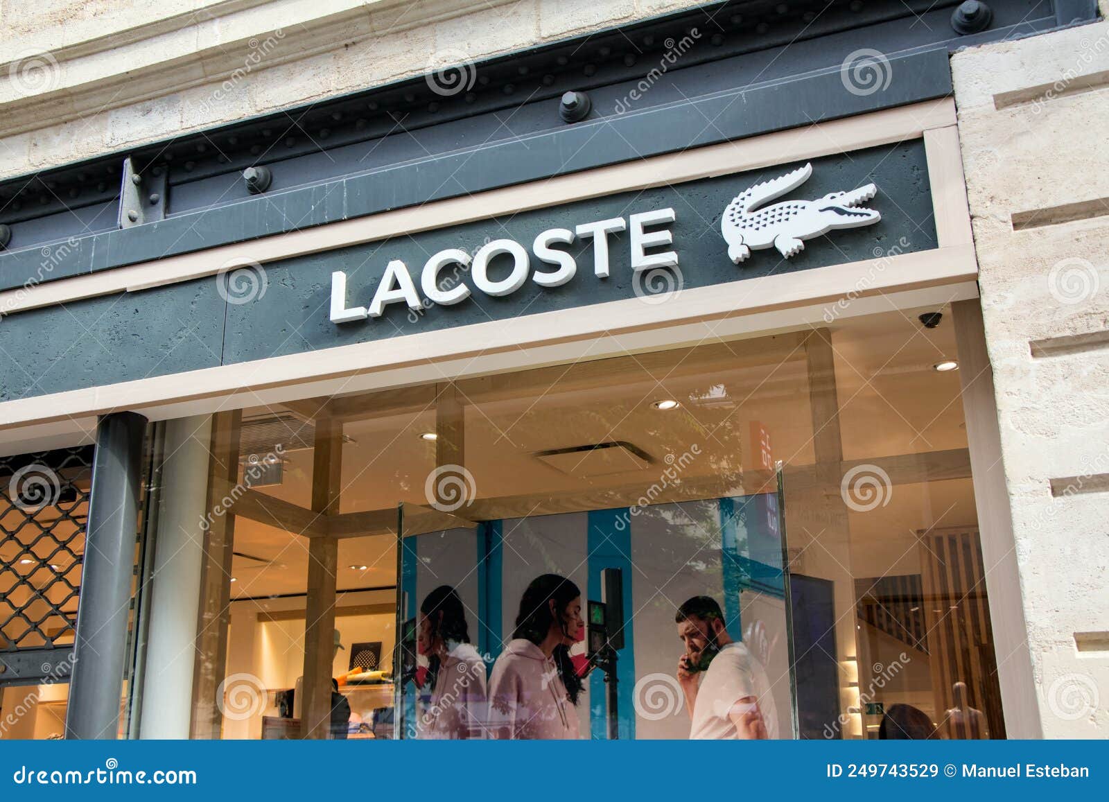 Lacoste Logo on Lacoste`s Shop Editorial Stock Image - Image of letter ...
