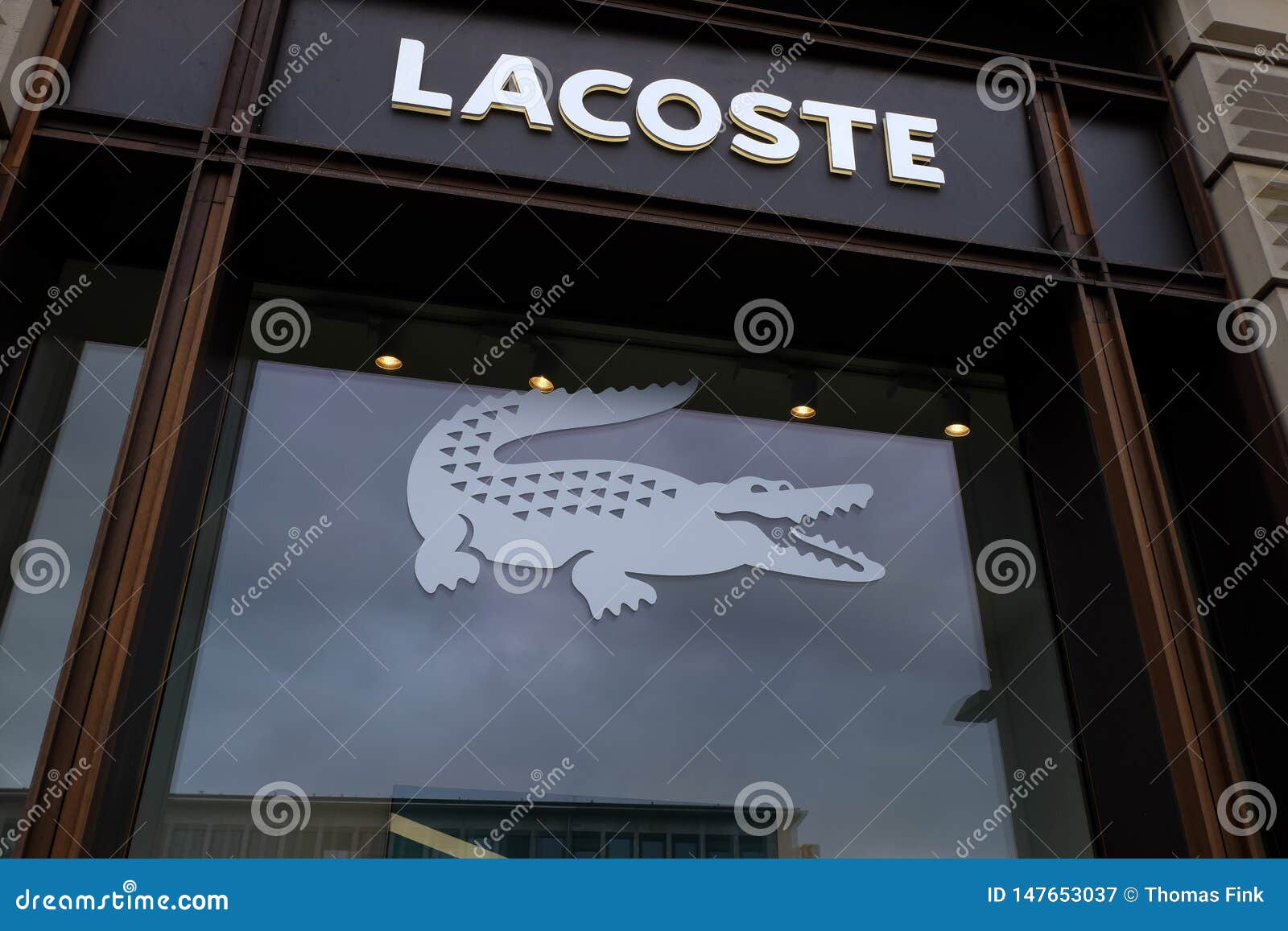 Lacoste Shop Logo in Frankfurt Editorial Photography - Image of ...