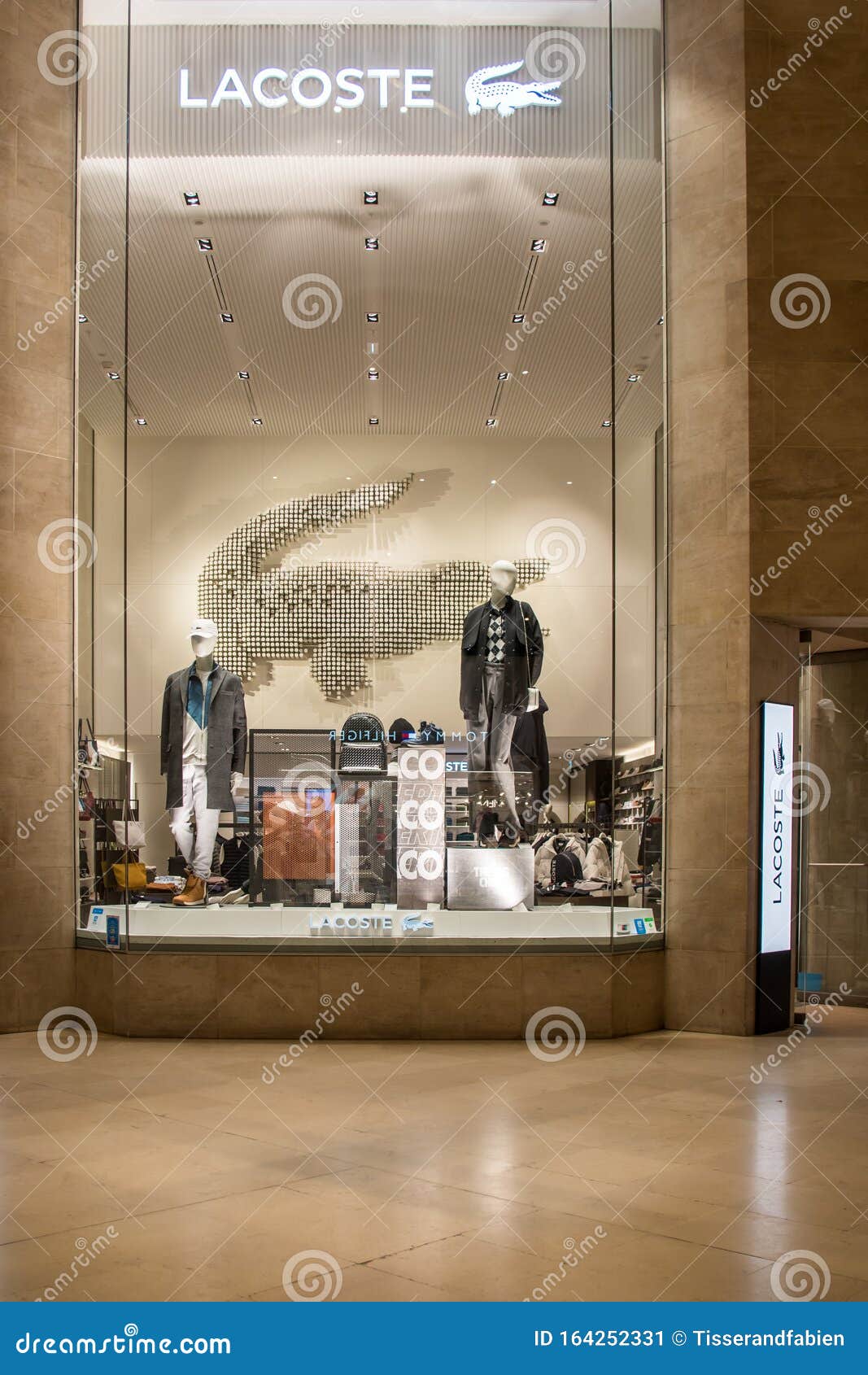 Lacoste Store Facade In Paris, France 