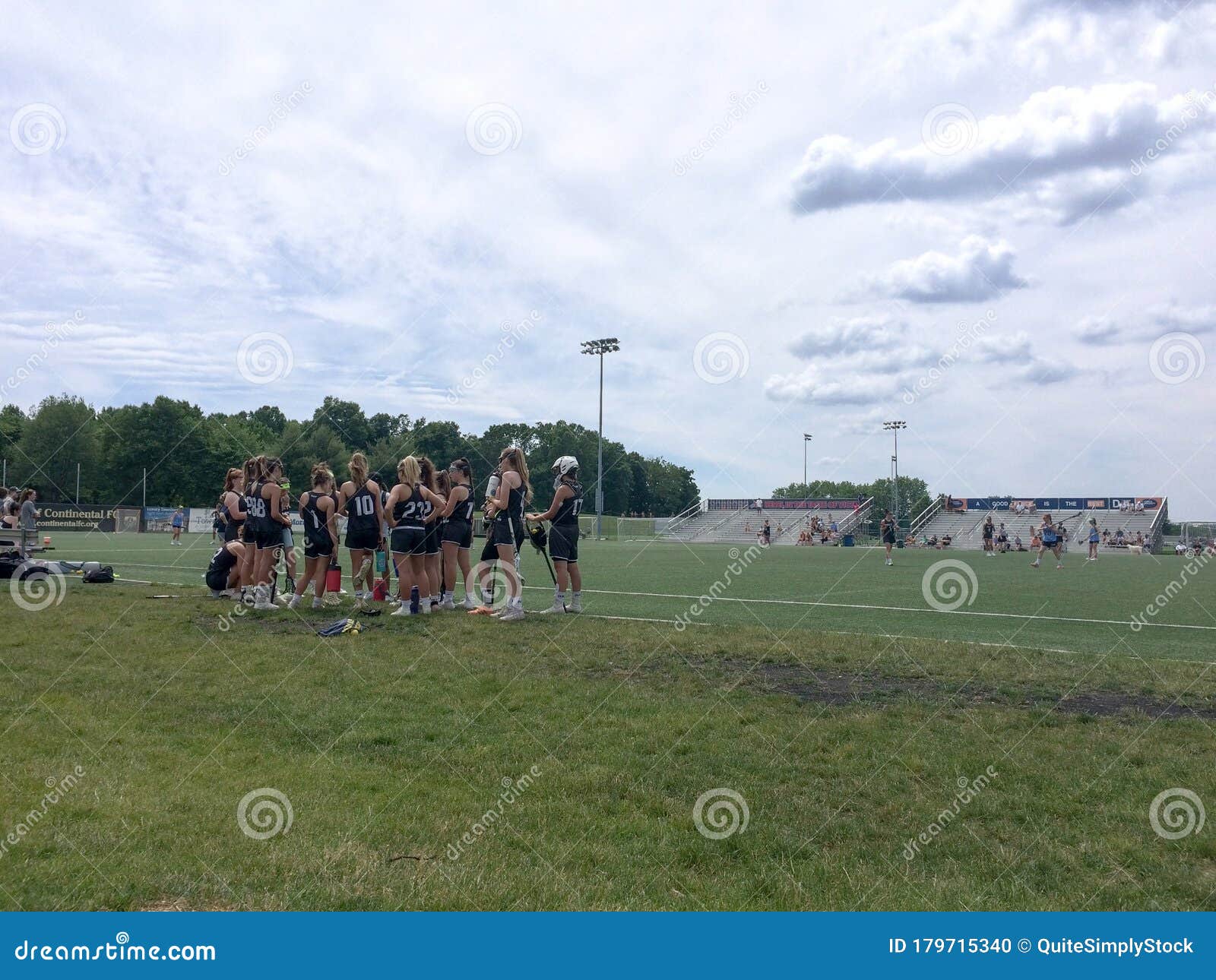 Lacrosse Field with Players Editorial Image Image of athletic