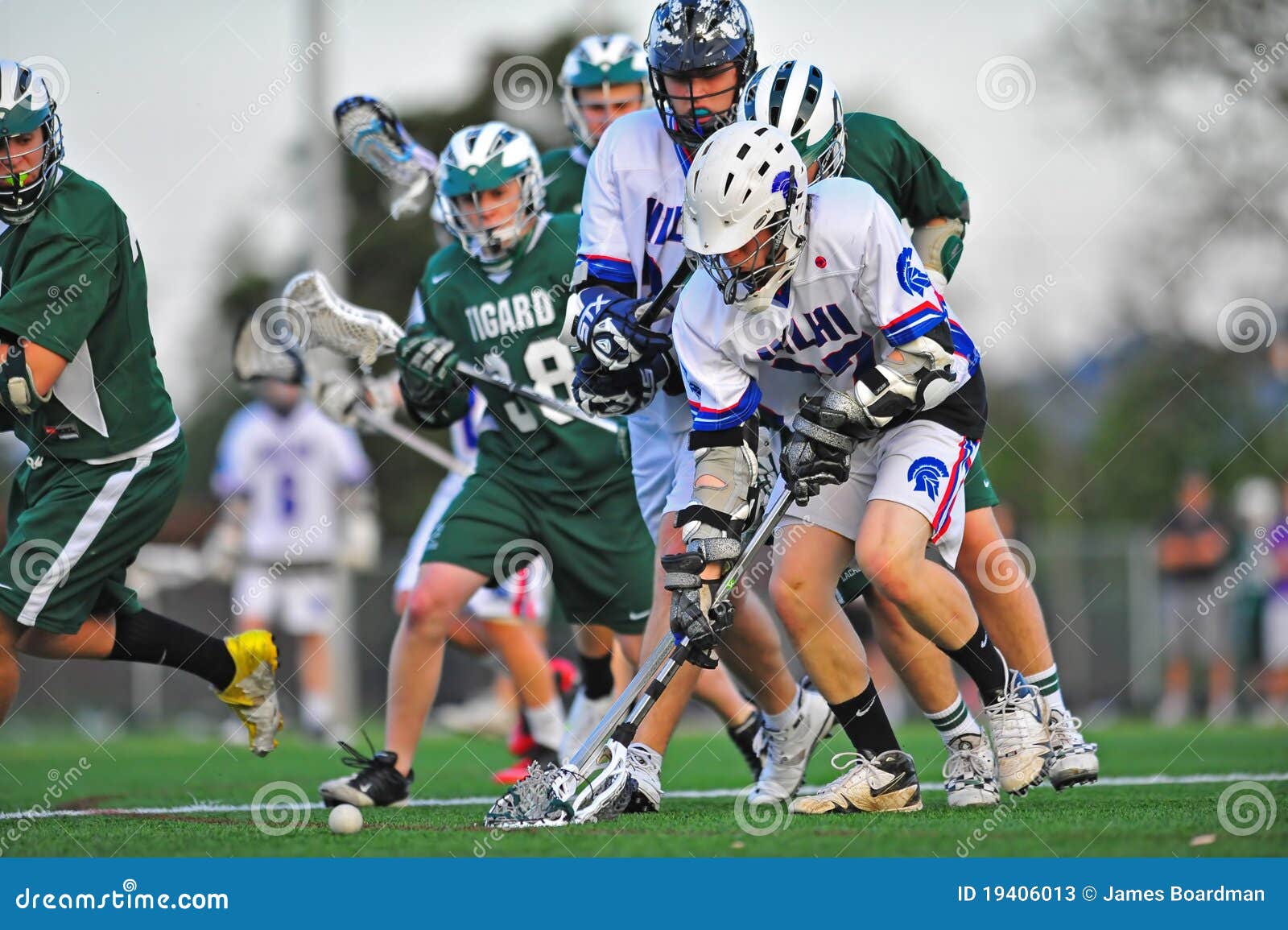 Lacrosse Fight for the Ball Editorial Stock Photo Image of player