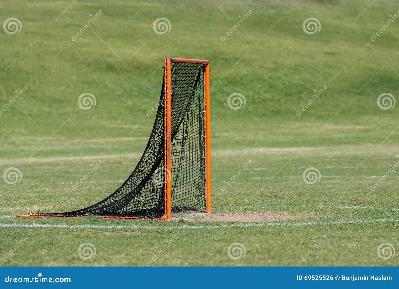 Lacrosse Goal stock photo. Image of team, lacrosse, orange 69525526