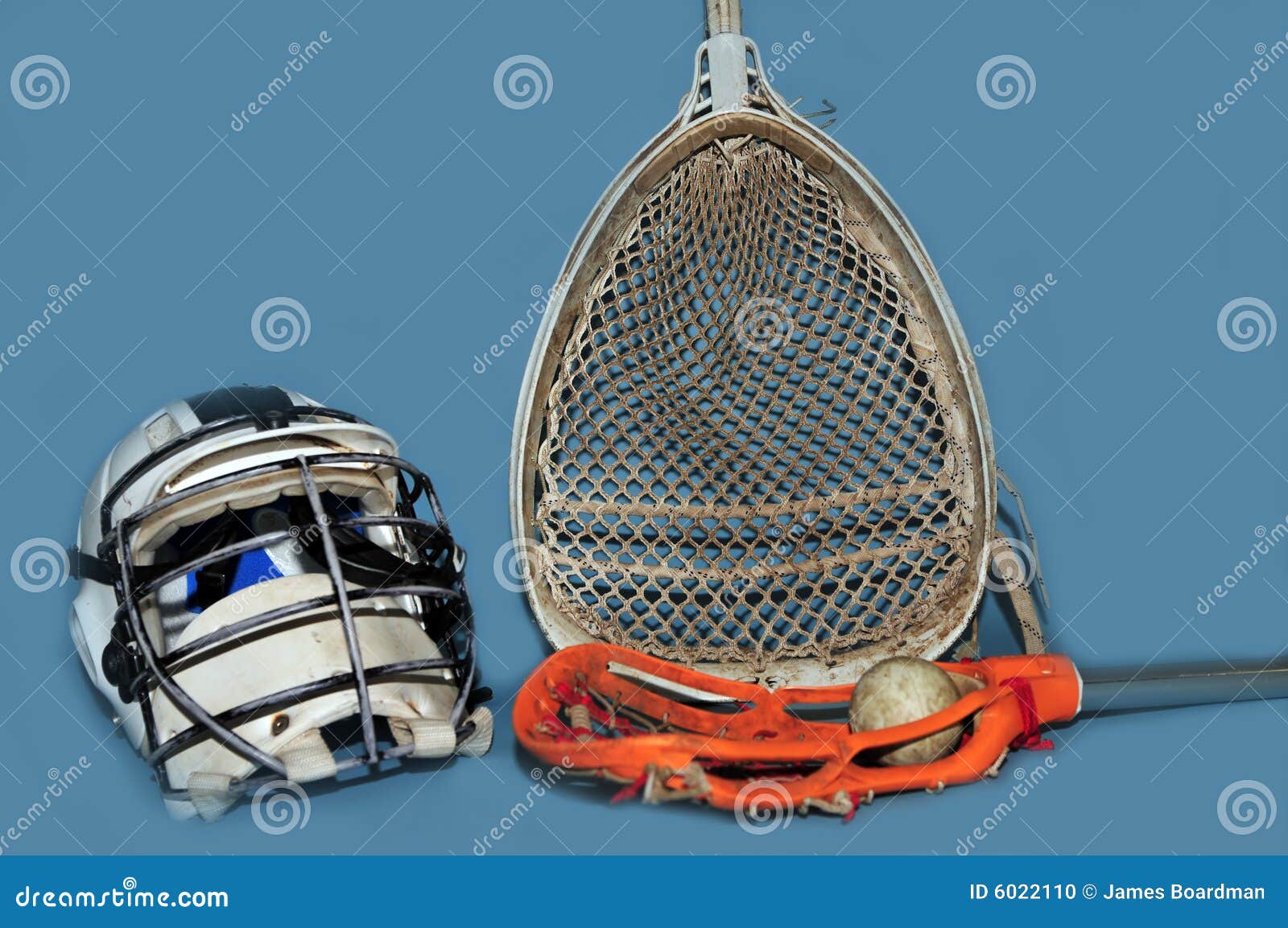 Lacrosse Goalie Equipment and Momens Stick Stock Photo Image of equipment, blue 6022110