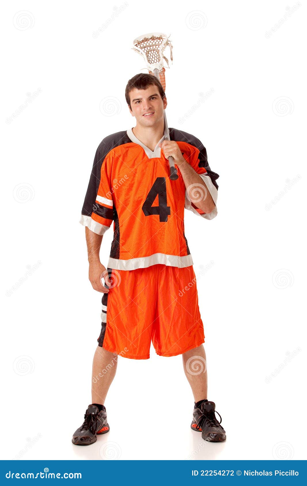 Lacrosse Player stock photo. Image of standing, lacrosse 22254272