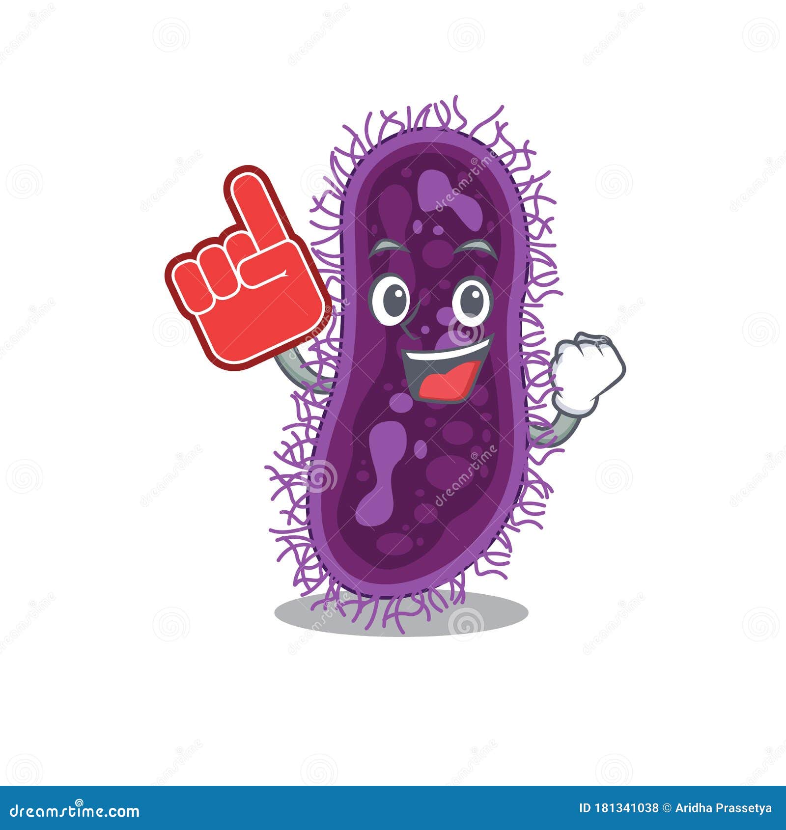 Lactobacillus Rhamnosus Bacteria Presented in Cartoon Character Design ...