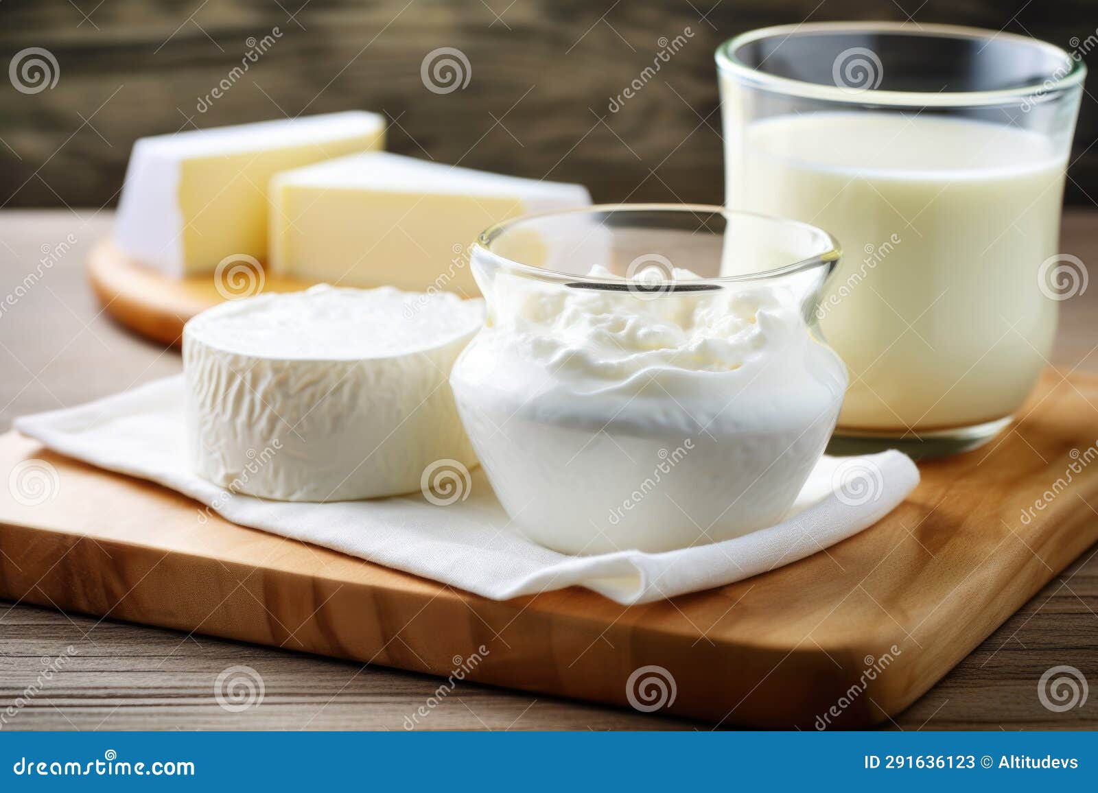 Lactosefree Cheese and Yogurt on a Kitchen Counter Stock Image Image of healthy, dairy 291636123