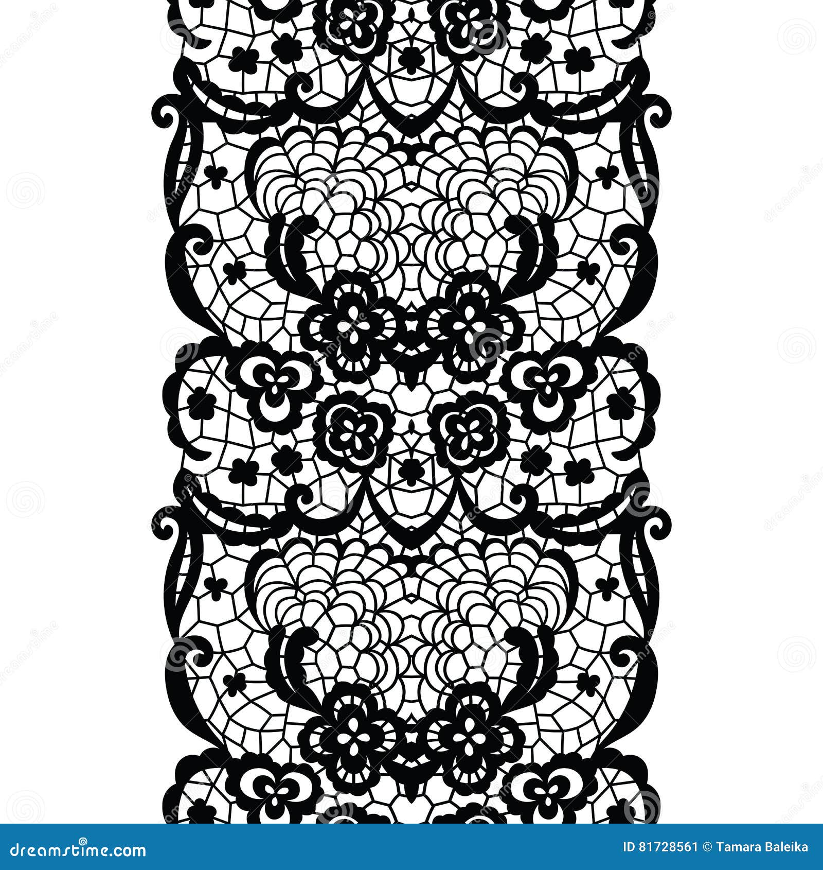 Lacy vintage trim. stock vector. Illustration of leaf - 81728561