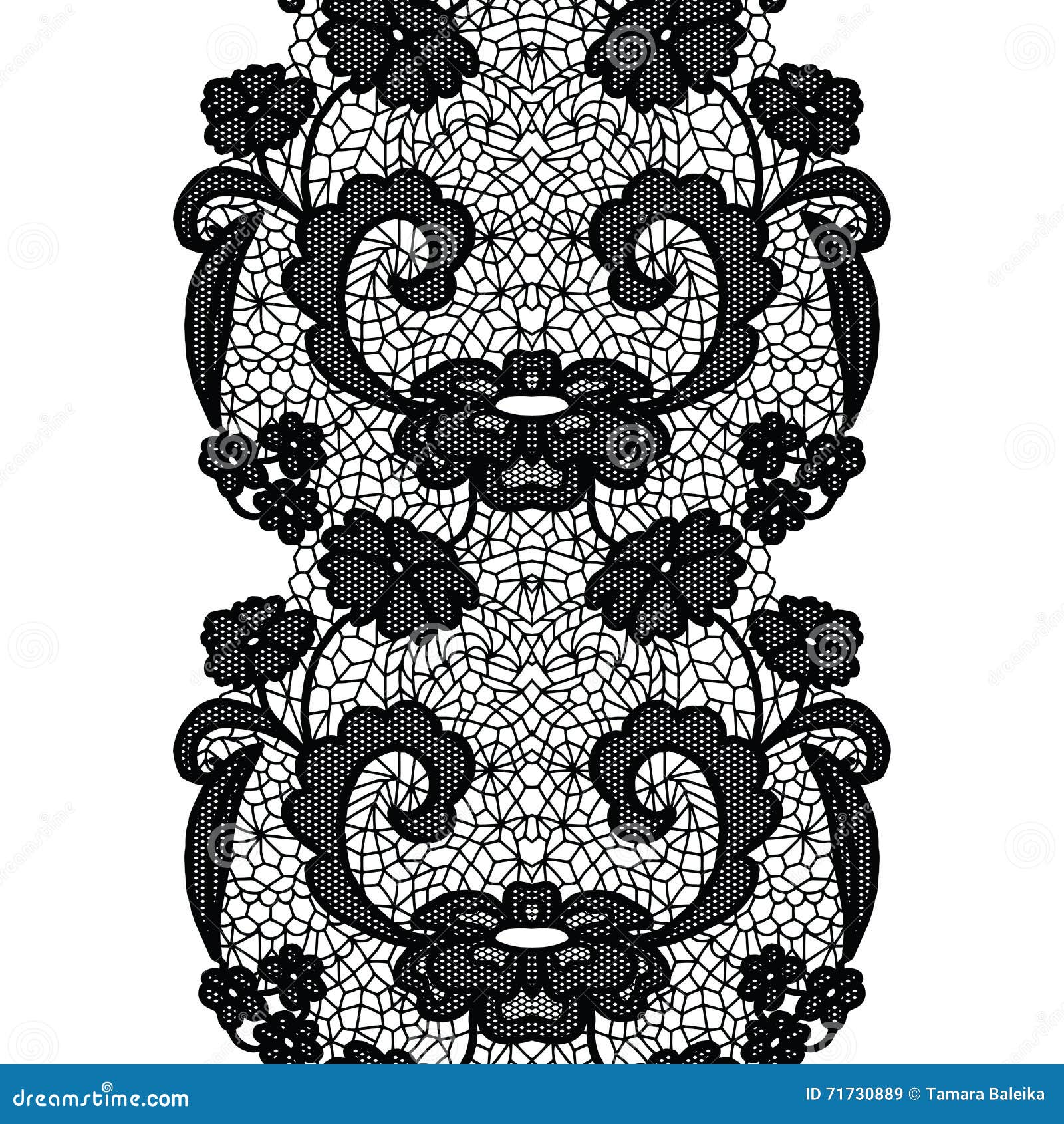 Lacy vintage trim. stock vector. Illustration of patterns - 71730889