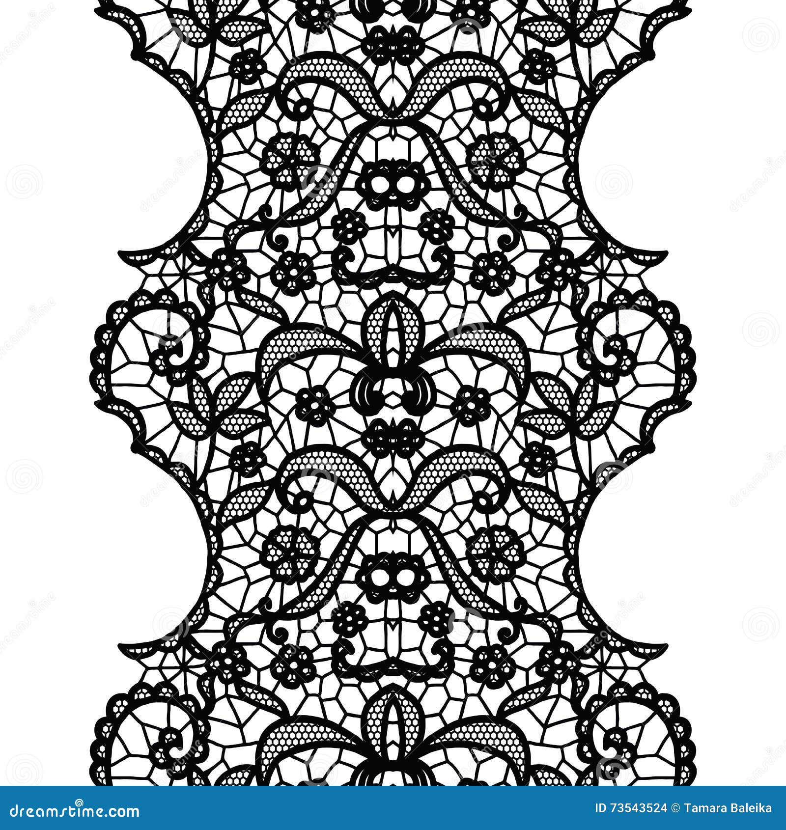 Lacy vintage trim. stock vector. Illustration of frame - 73543524