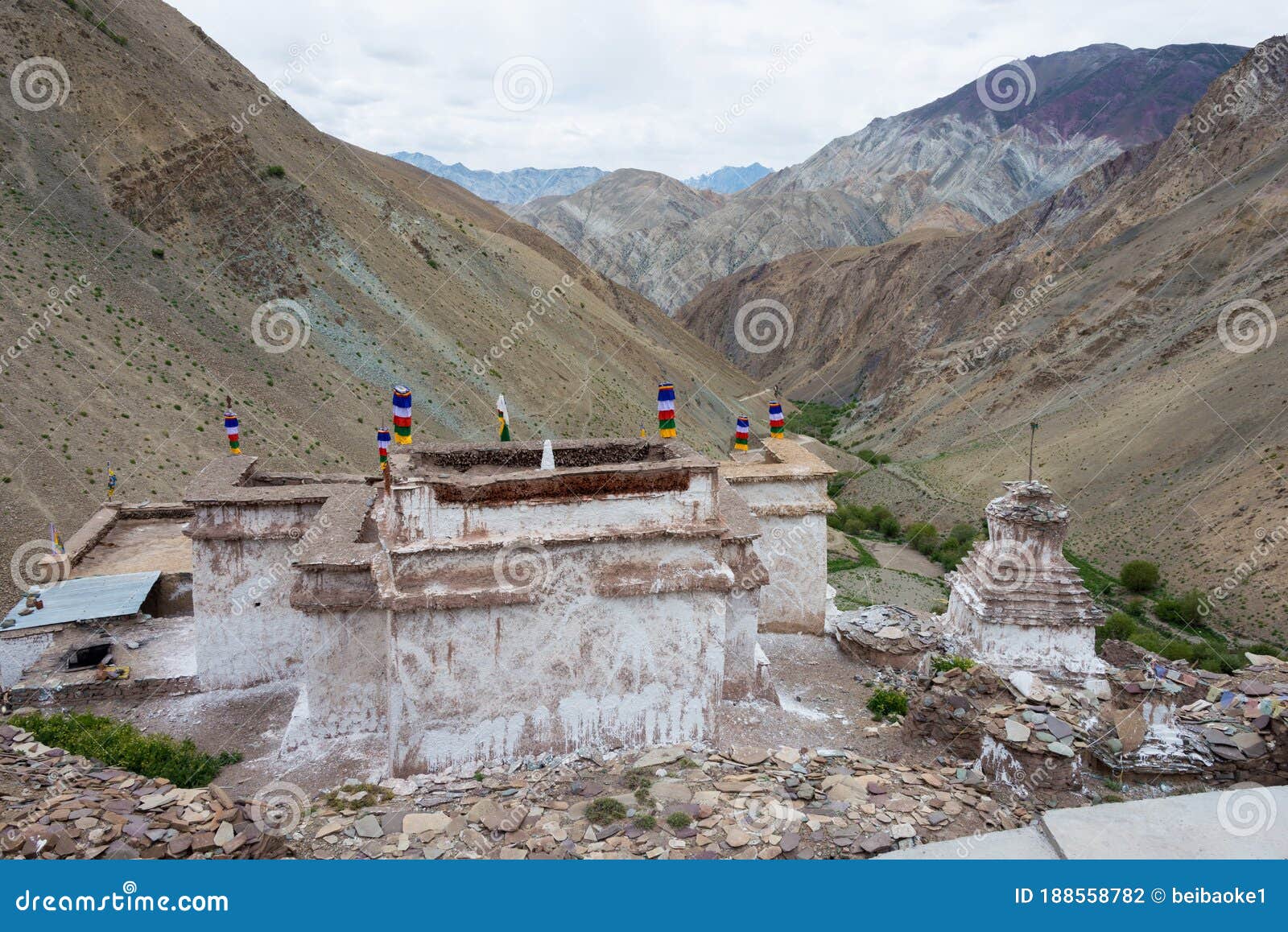 sumda chun monastery in leh, ladakh, jammu and kashmir, india.