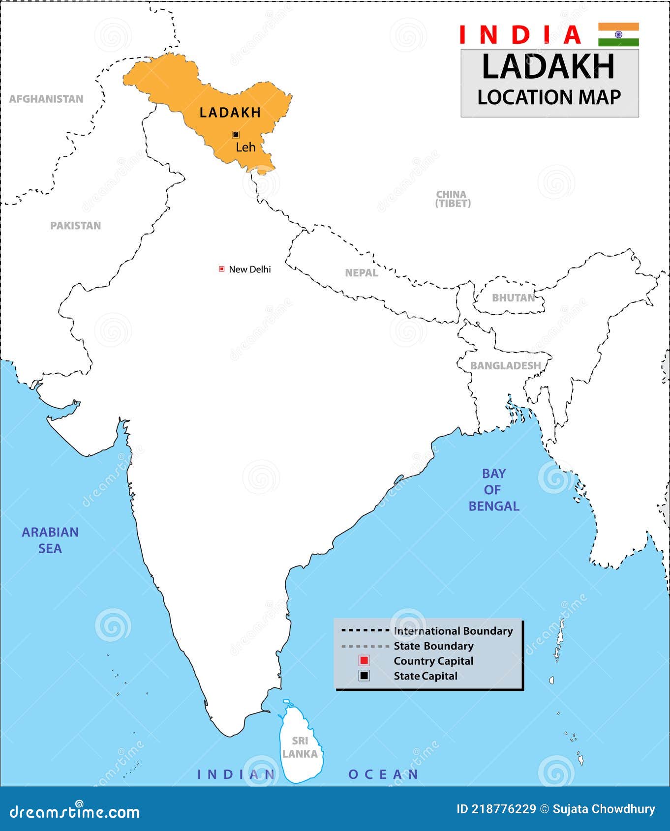 Ladakh Political Map