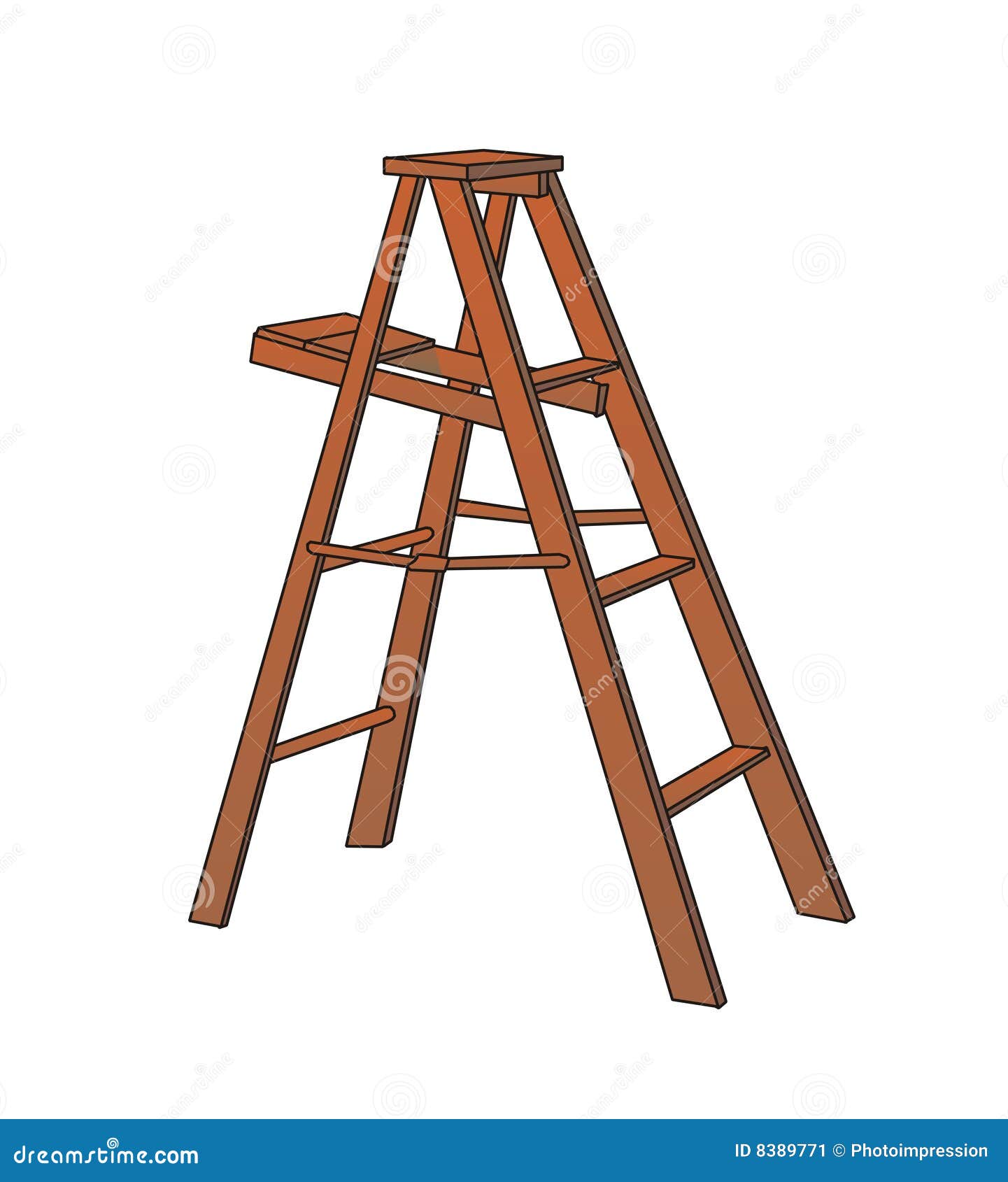 Ladder stock vector. Illustration of successful, idea - 8389771