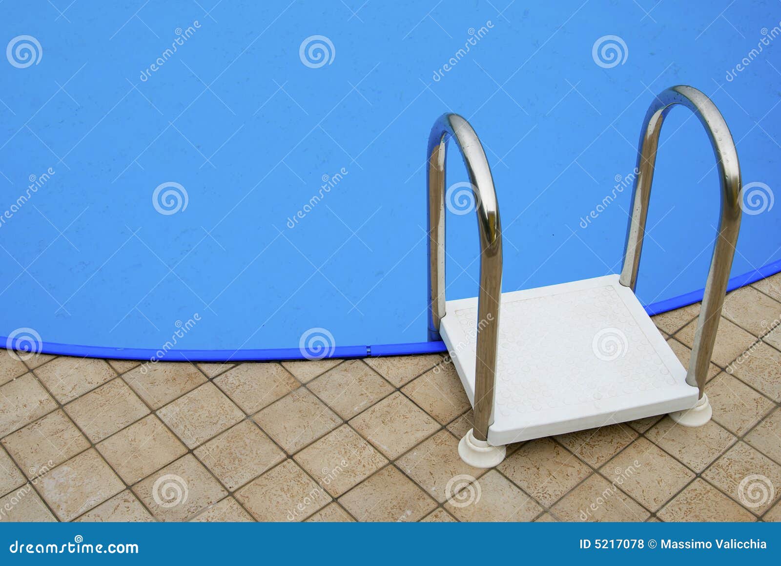 ladder and blu swimming pool