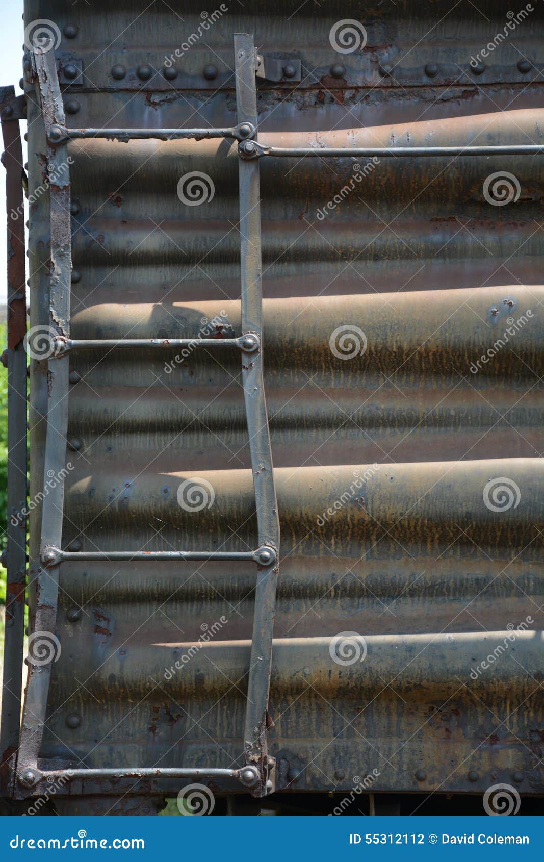 Ladder stock photo. Image of detail, bent, railroad, steps 55312112