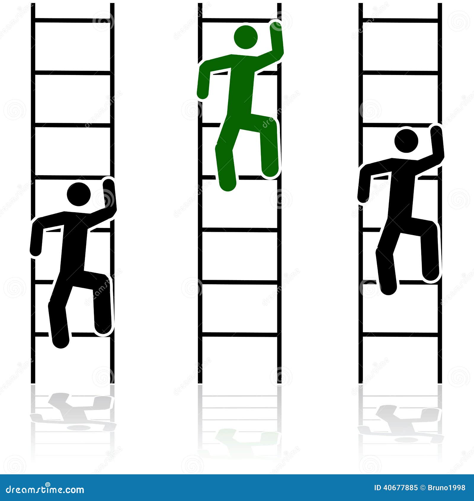 Ladder race stock vector. Illustration of speed, floor - 40677885