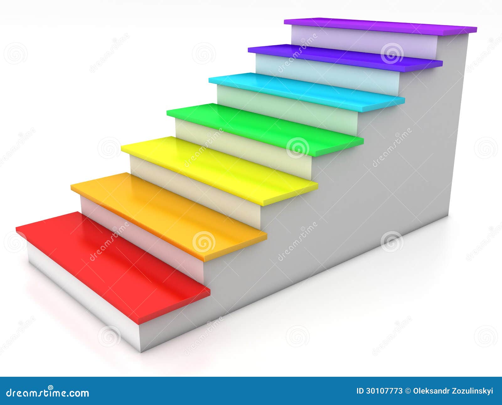 Ladder Rungs with Rainbow â„–6 Stock Illustration - Illustration of  technology, door: 30107773