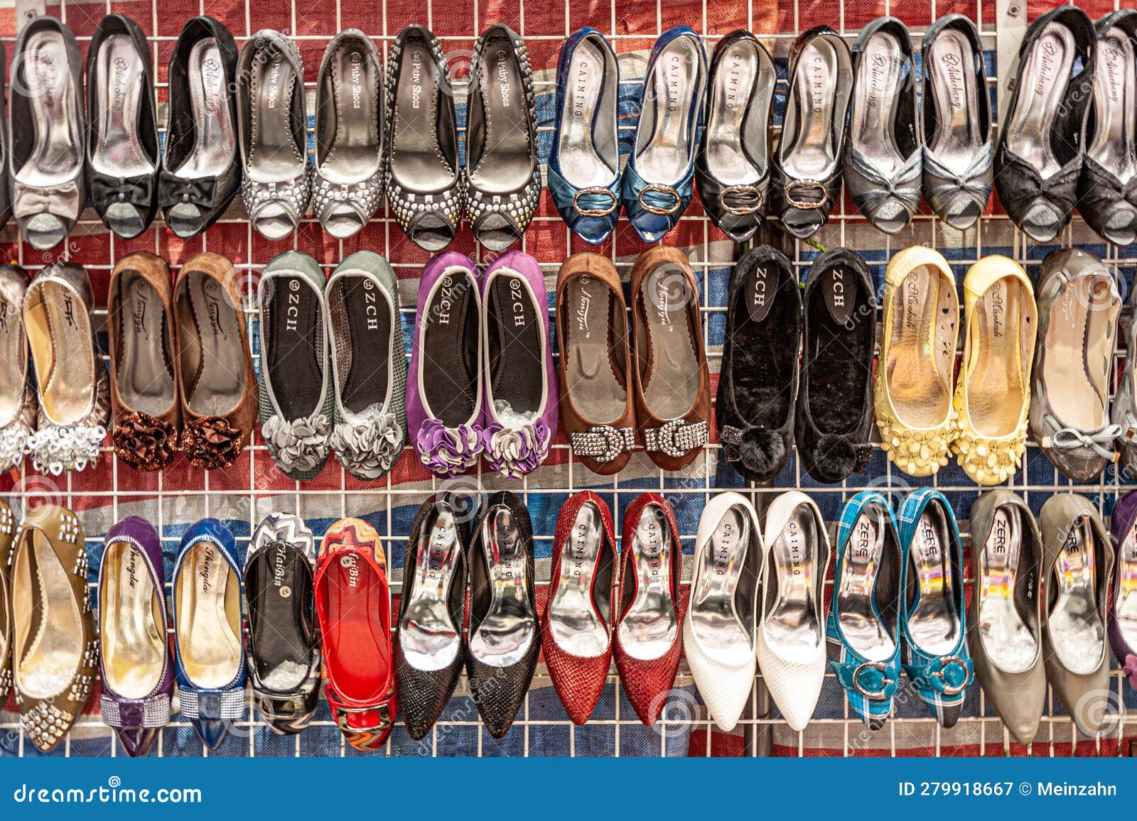 Shoes sale in bangkok market hi-res stock photography and images - Alamy