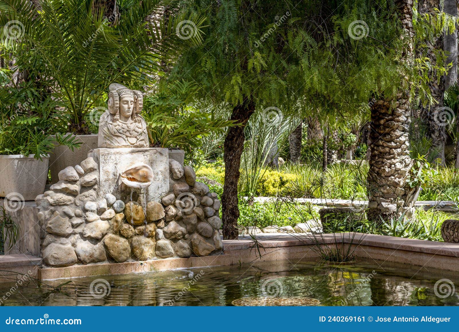 lady of elche in elche's huerto del cura botanical garden_3