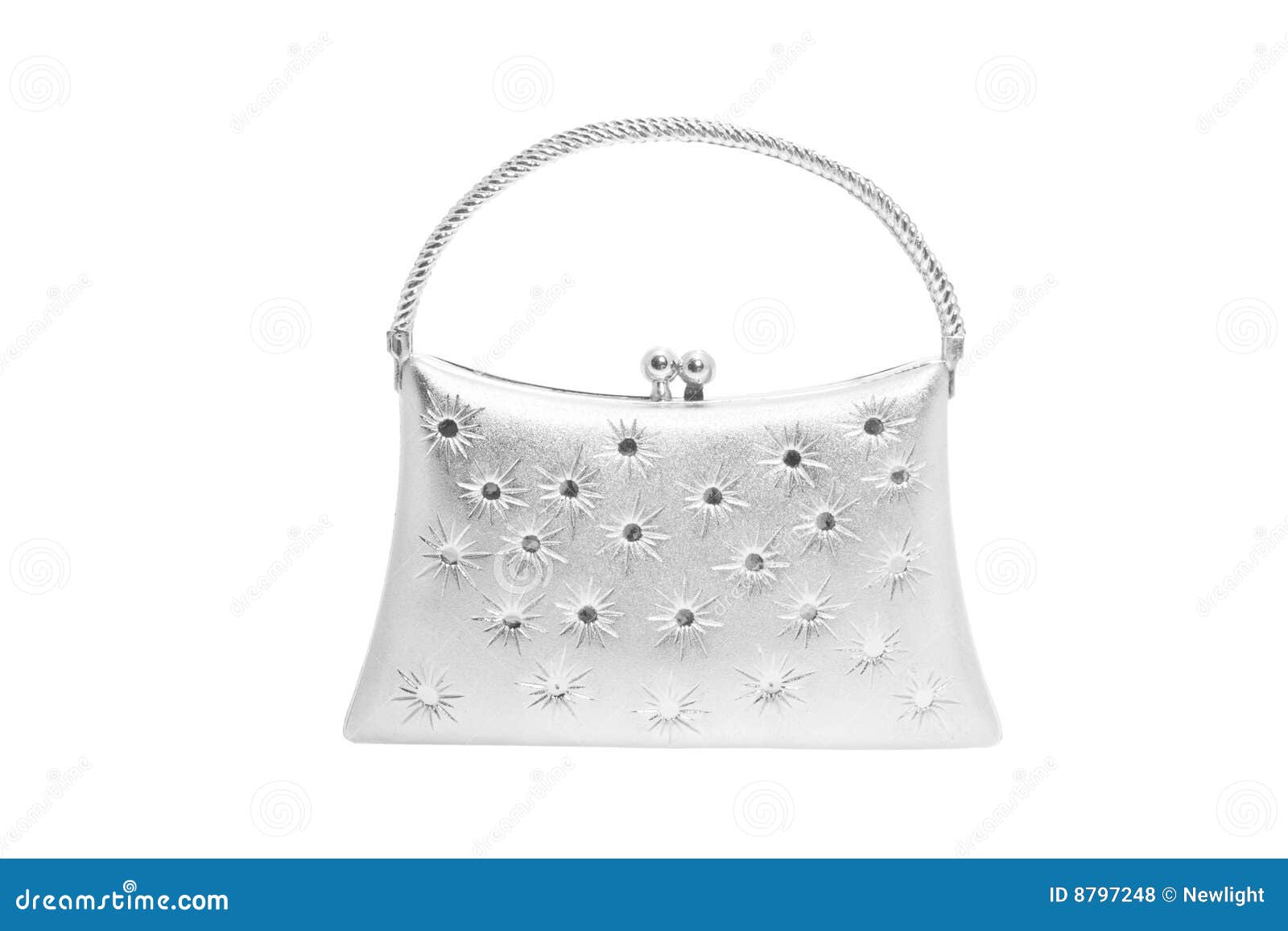 Lady Evening Bag stock photo. Image of handbag, silver 8797248