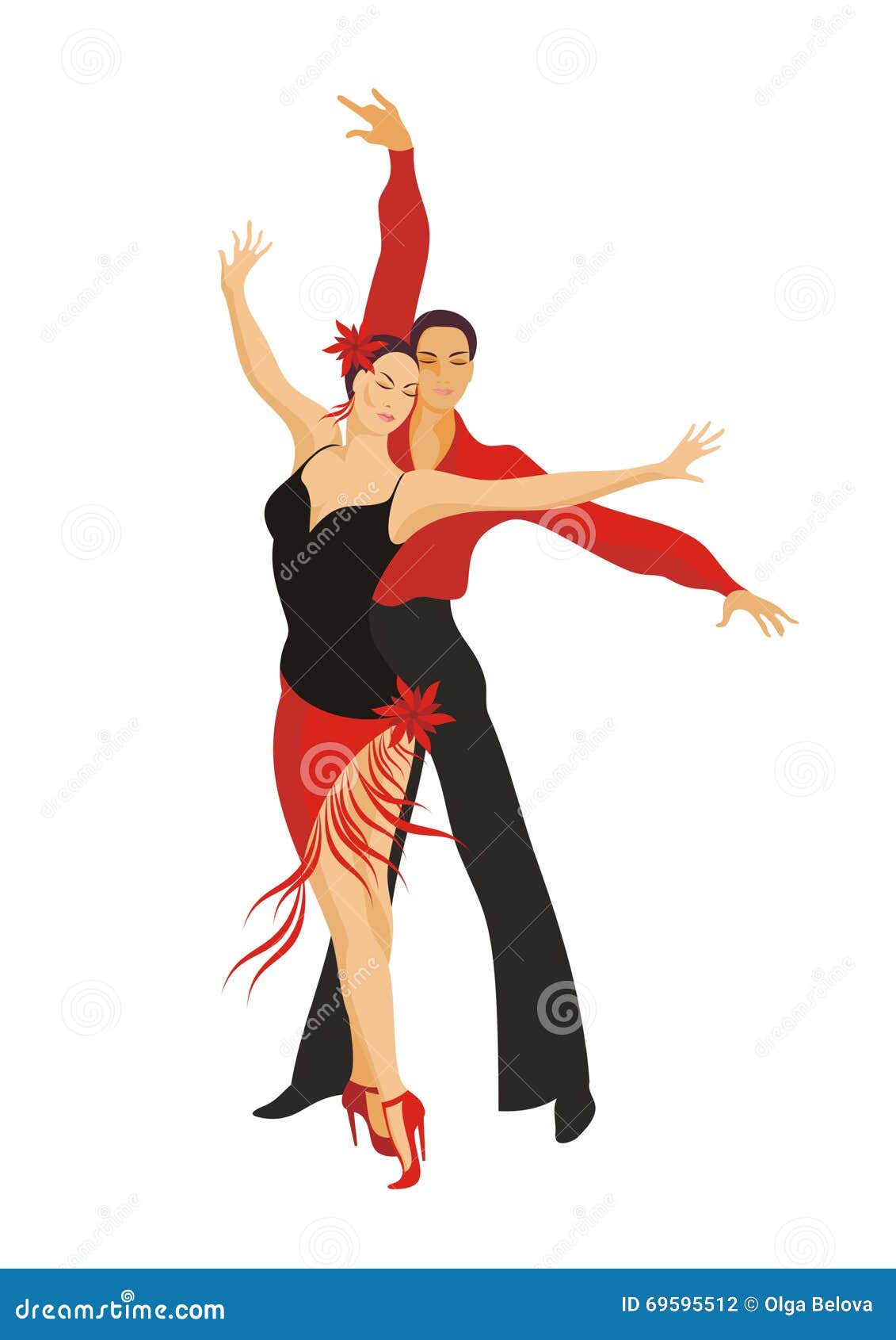 lady and gentleman dance paso doble