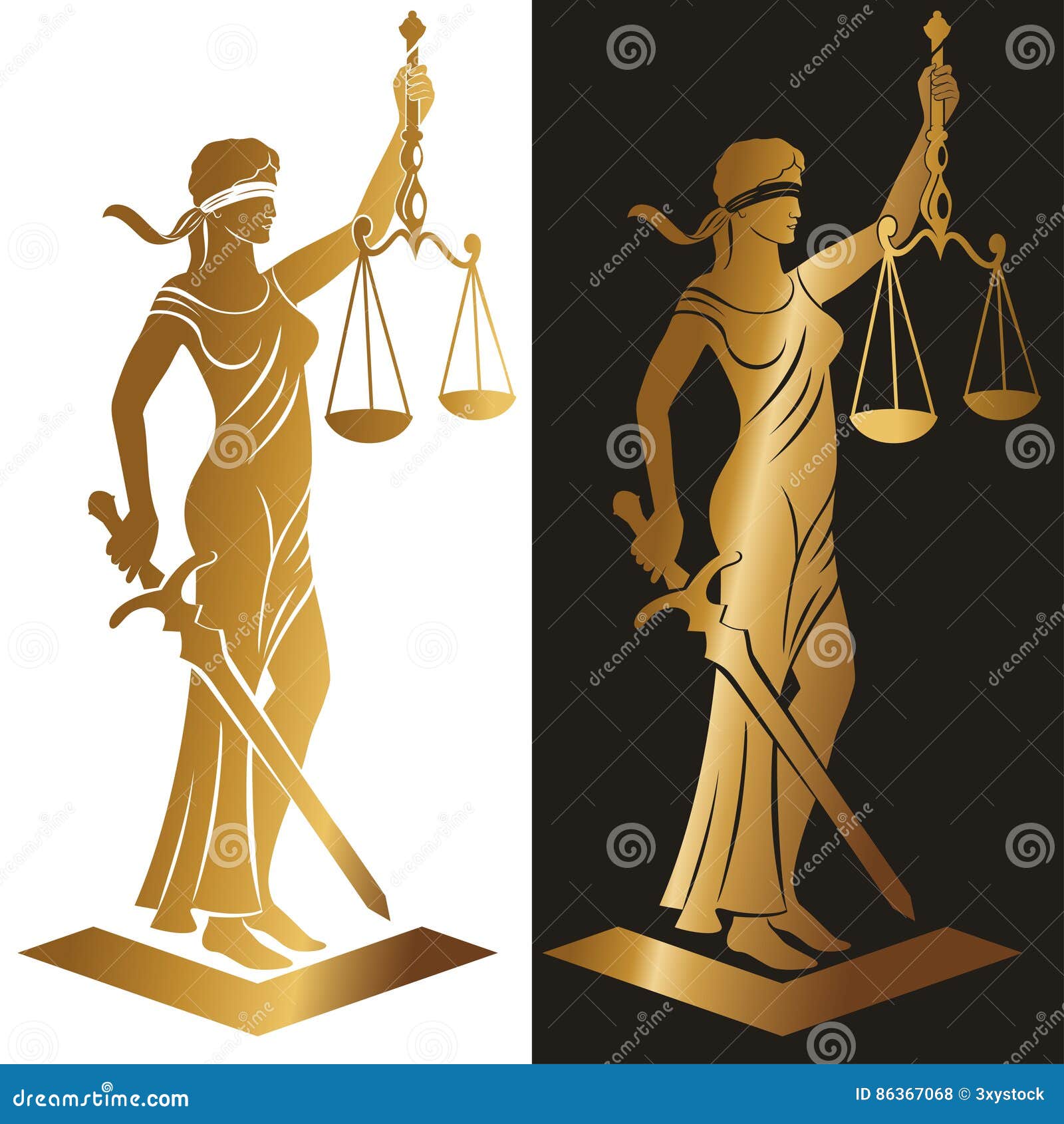 lady justice gold