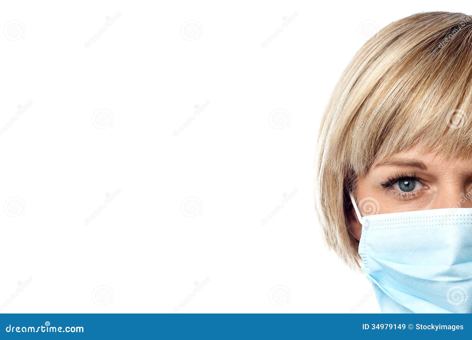 Lady nurse with face mask stock image. Image of expert - 34979149