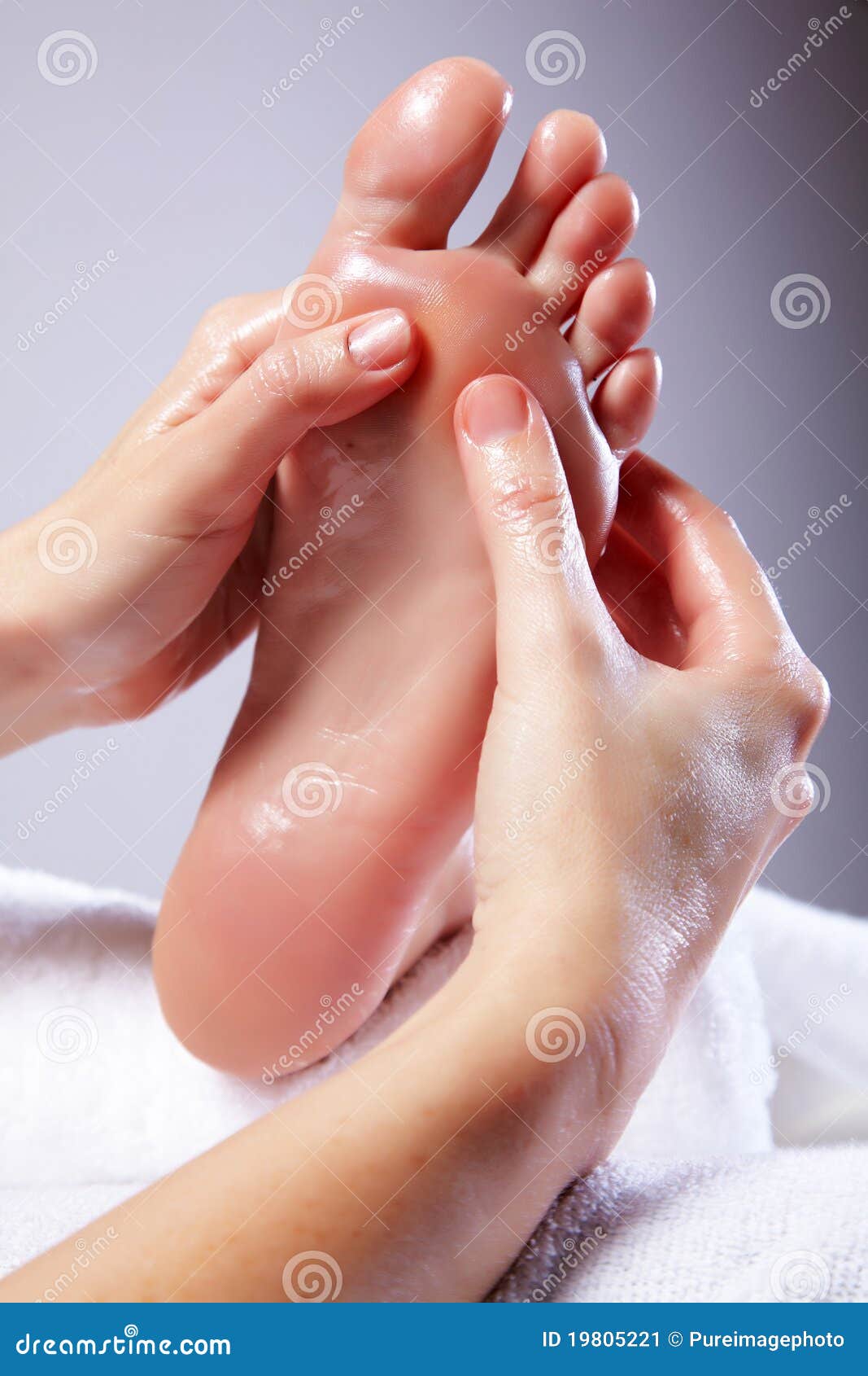 Lady Receiving Foot Massage Stock Image Image of treatment, pamper