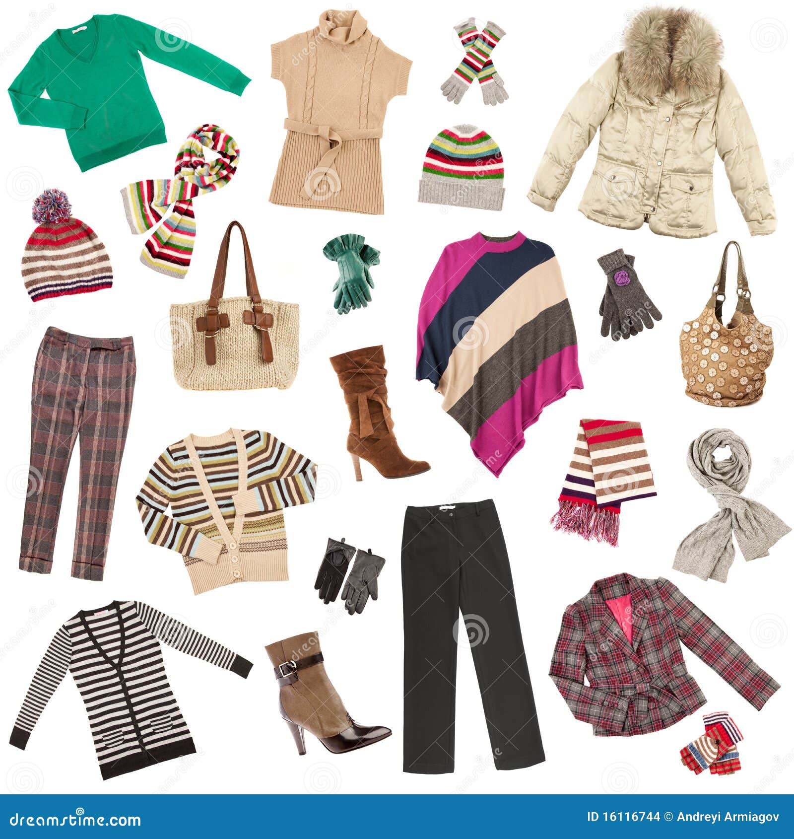 Lady's Clothes. Winter Warm Clothes Stock Images Image 16116744