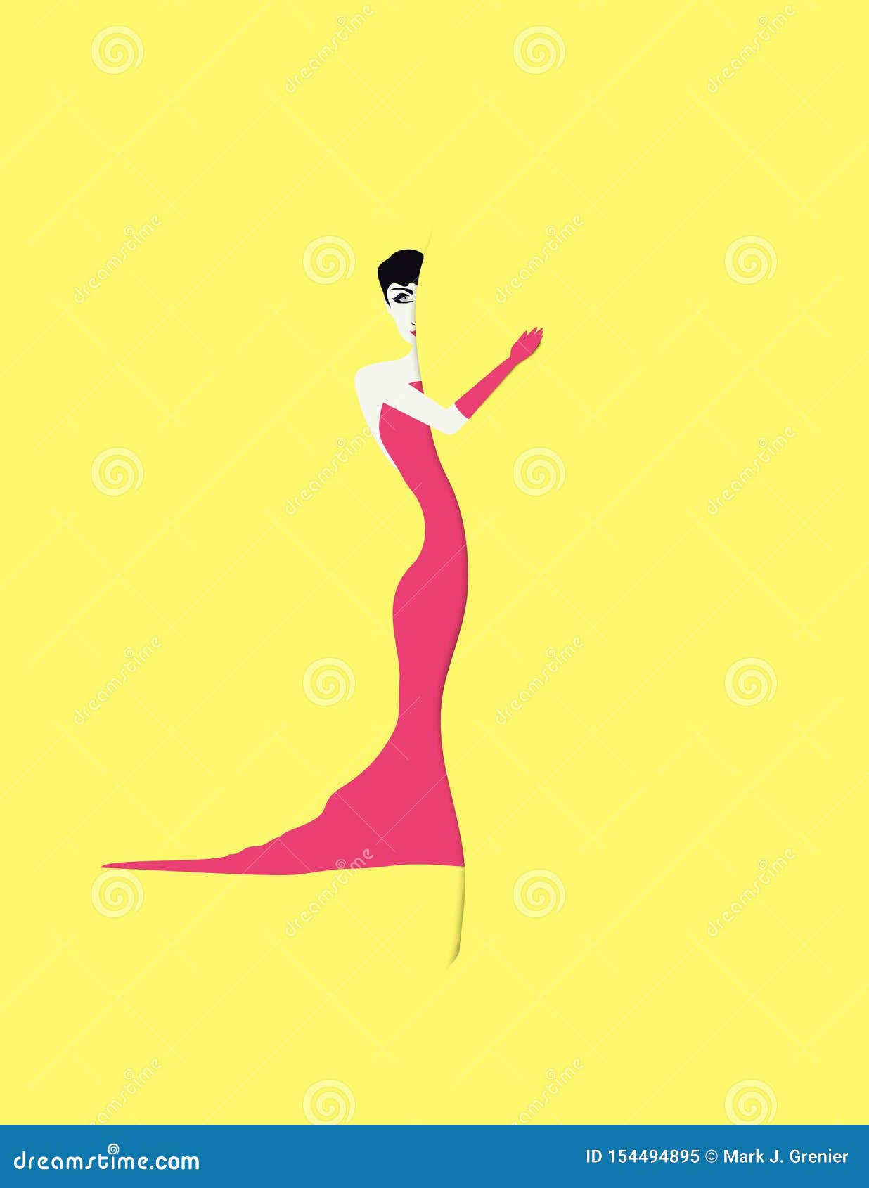 Woman Evening Gown Stock Illustrations – 4,575 Woman Evening Gown