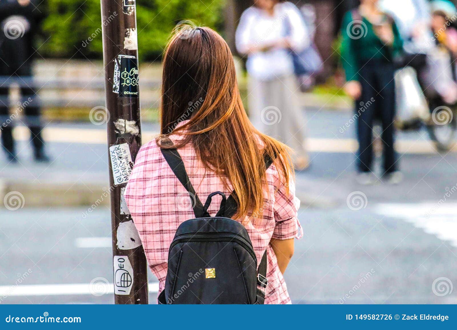 Lady Wearing Backpack in Japan Editorial Photo Image of wearing