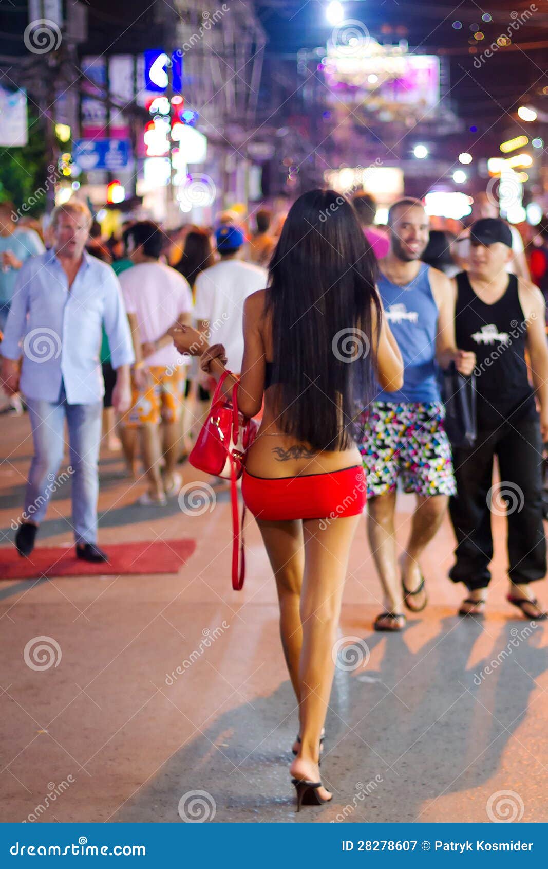 Ladyboy on the Street of Patong at Night, Thailand Editorial Photography -  Image of person, asian: 28278607