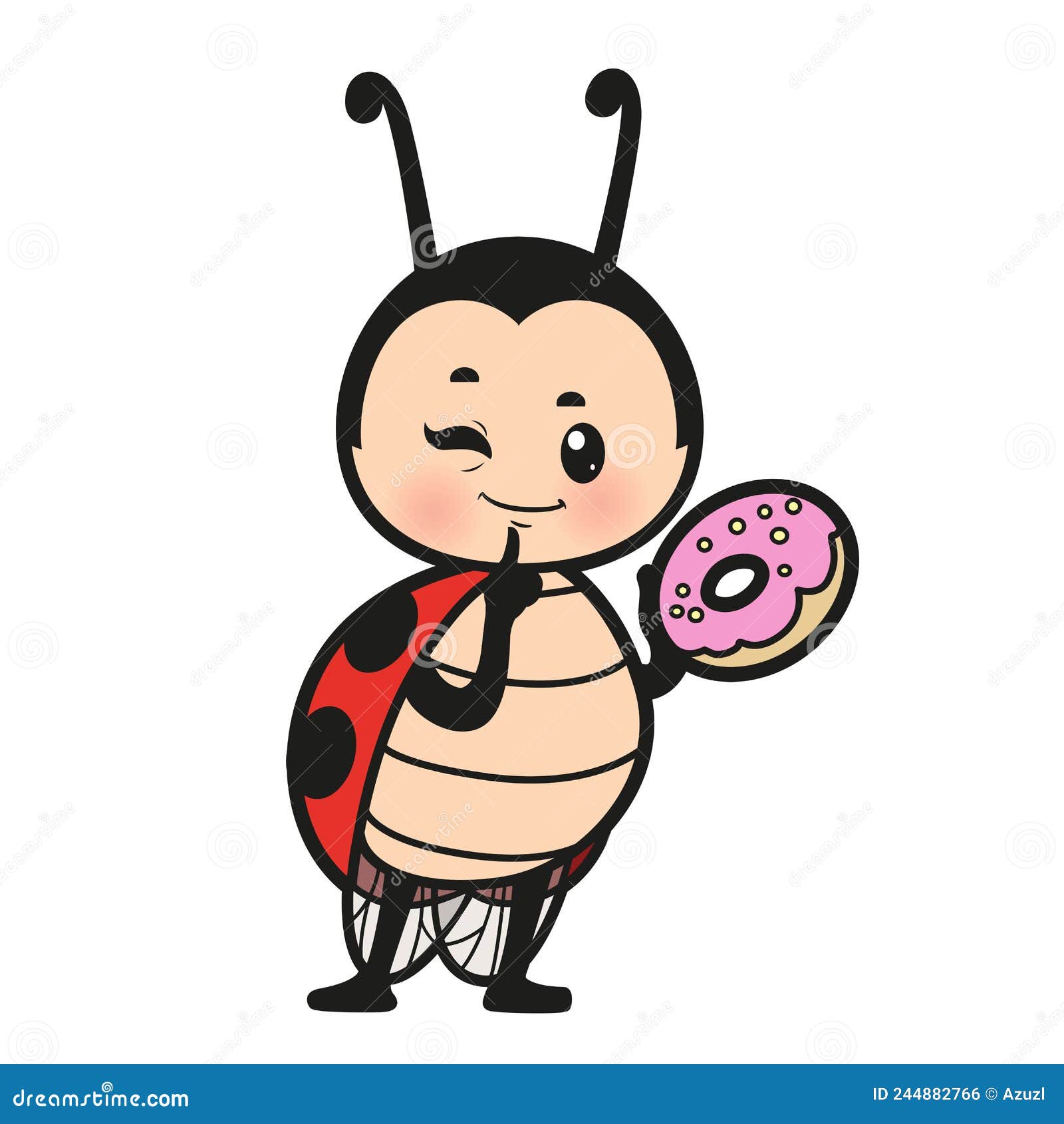 Ladybug fofinha para colorir - Imprimir Desenhos