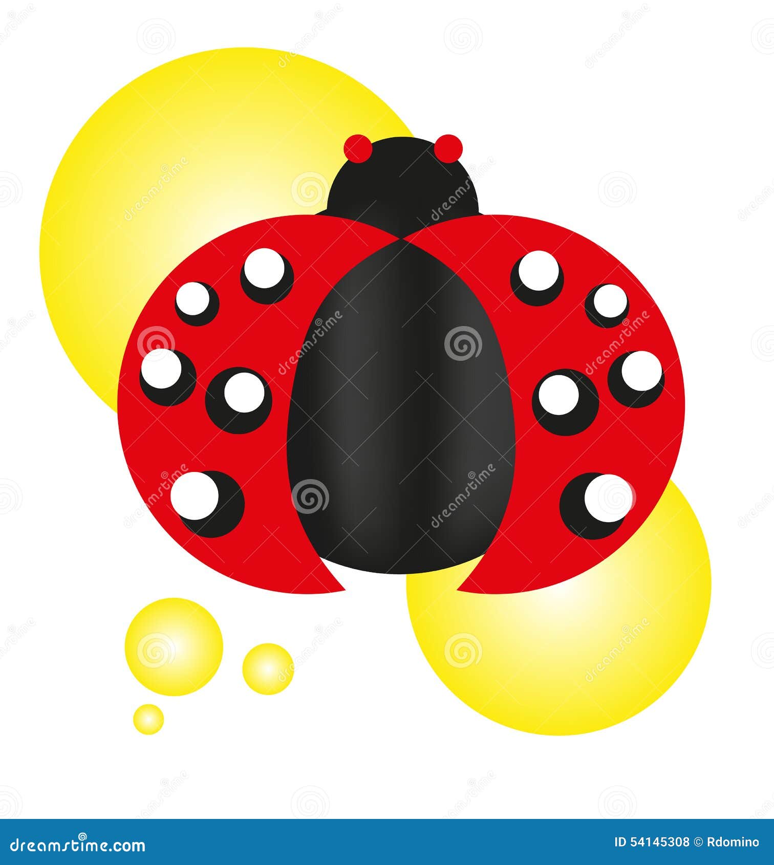 Ladybug Symbol and Sign Vector Illustration Stock Vector Illustration of garden, decoration