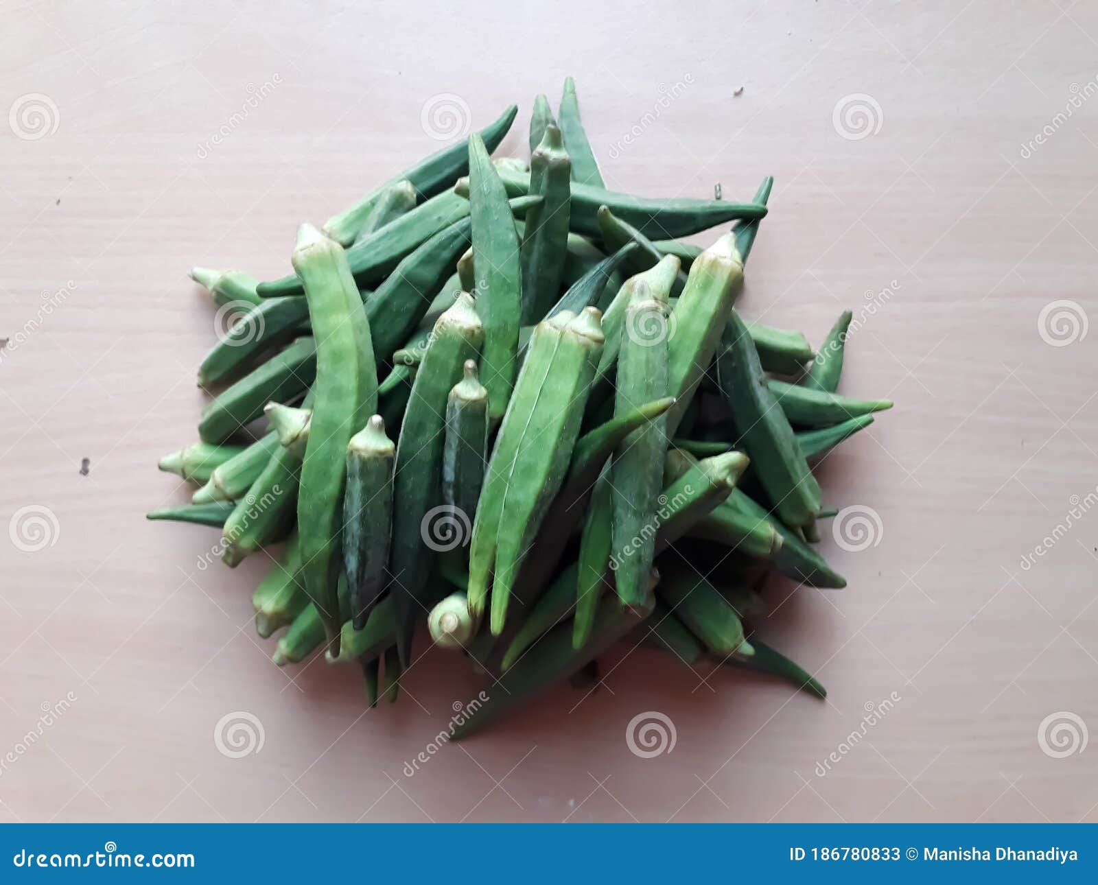 Ladyfingers Used To Make Vegetable Stock Image Image of flower, used 186780833