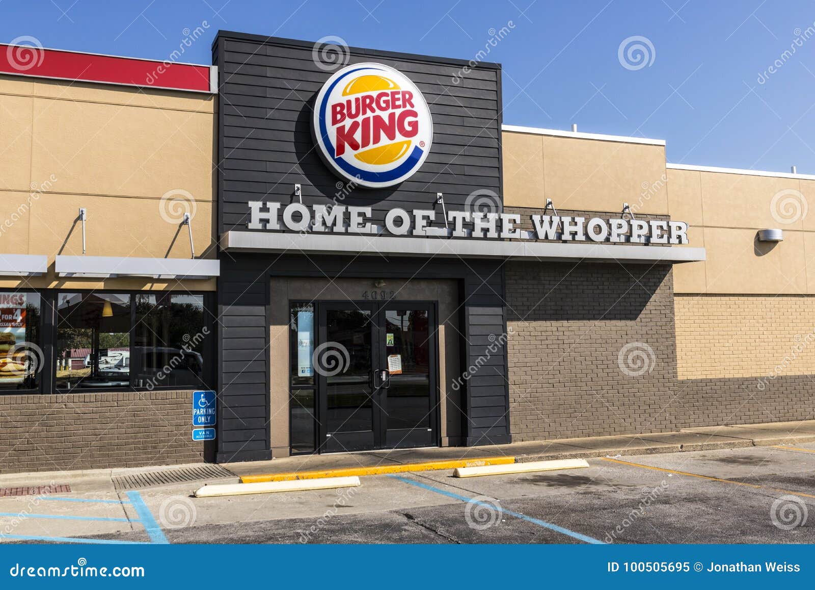 Lafayette Circa September 2017 De Plaats Van Burger King Retail Fast