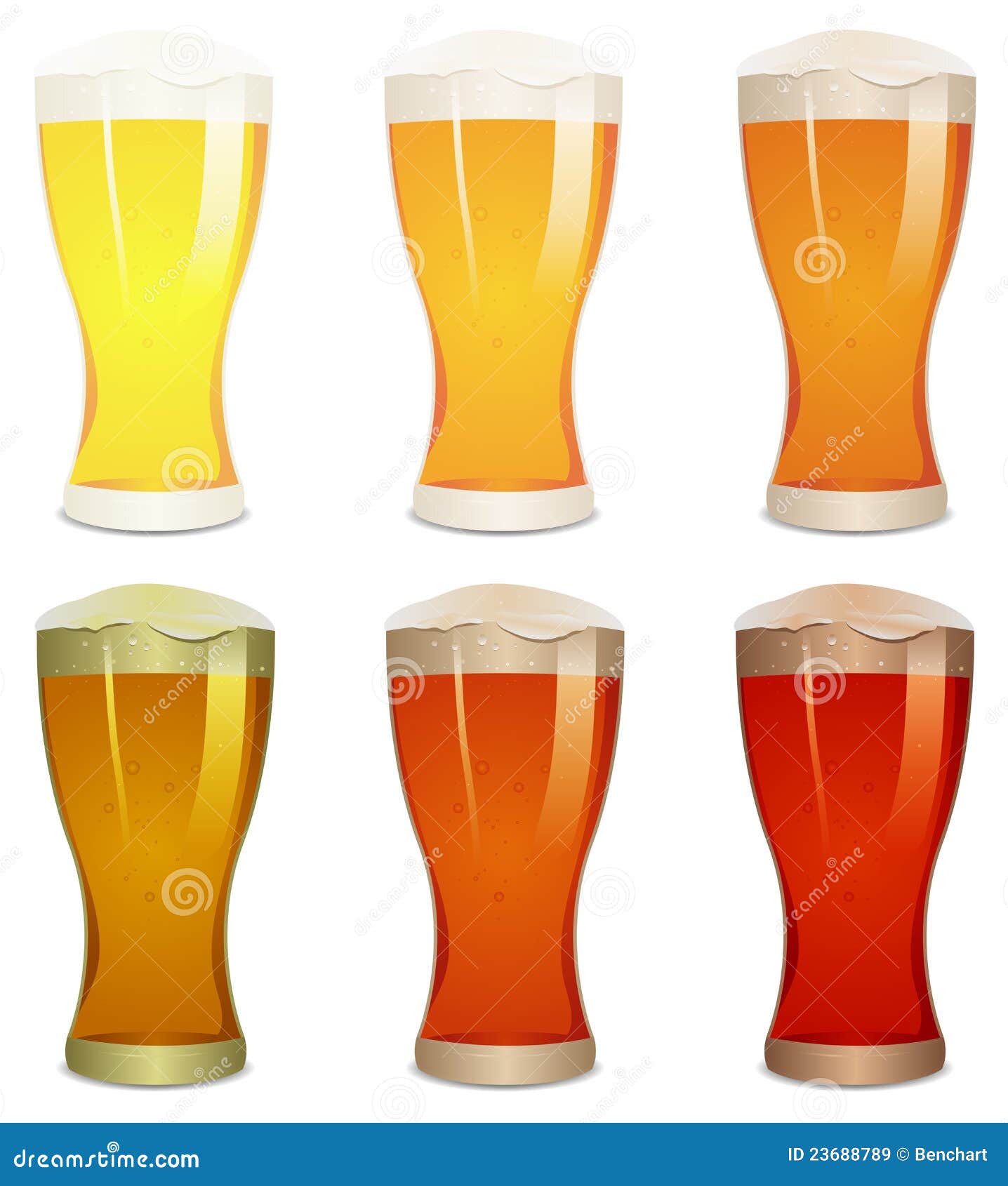 Lager, Amber and Stout Beers Set Stock Vector Illustration of gold, condensation 23688789