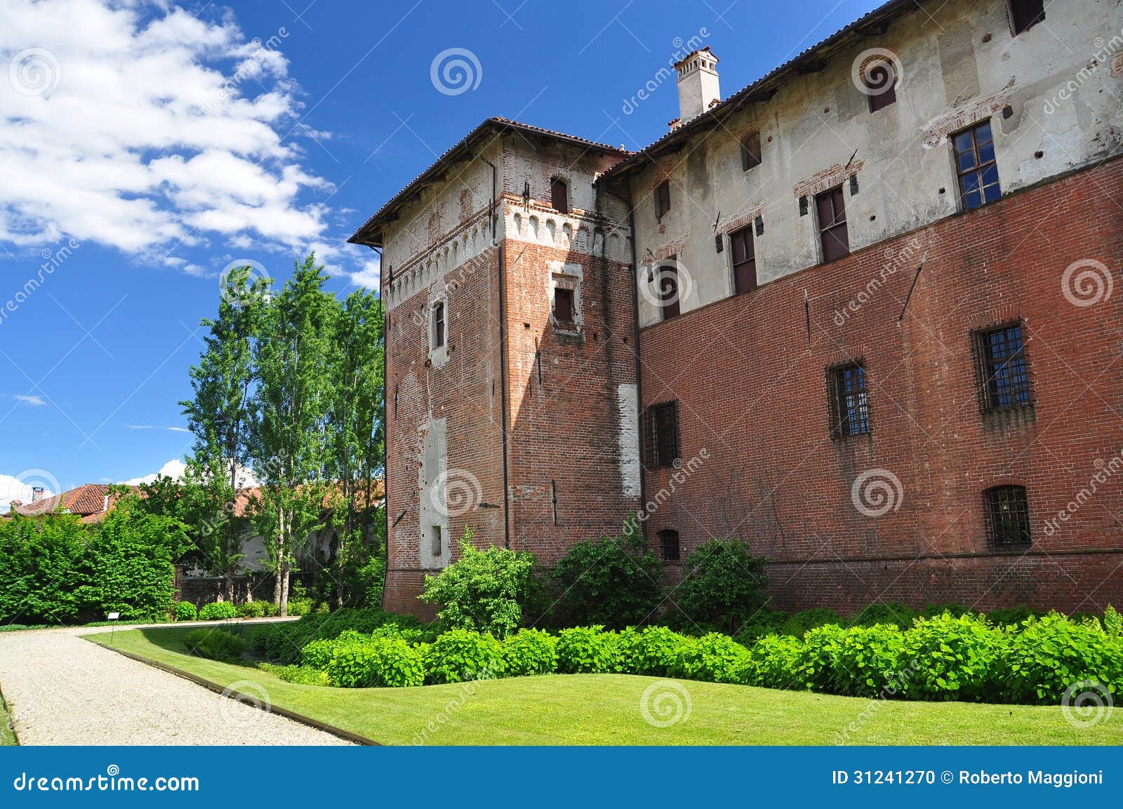 lagnasco medieval castle, piemonte, italy