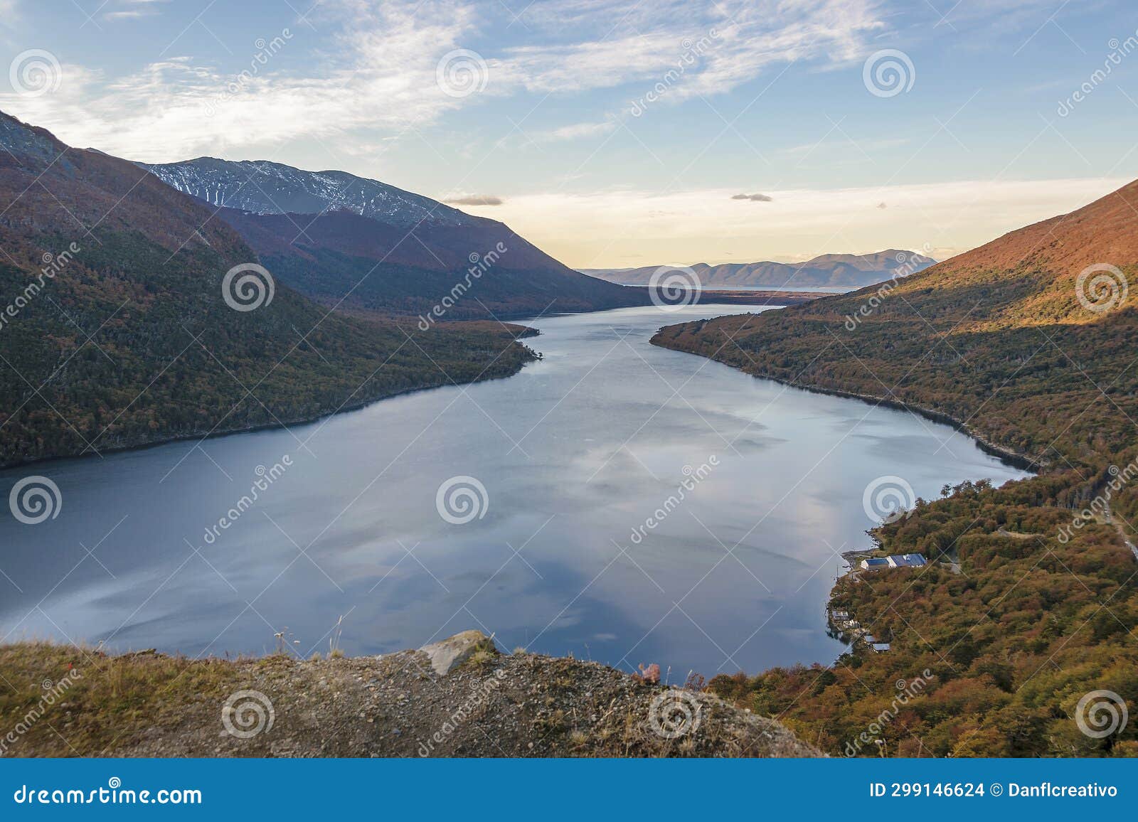 lago escondido landscape, tierra del fuego, argentina