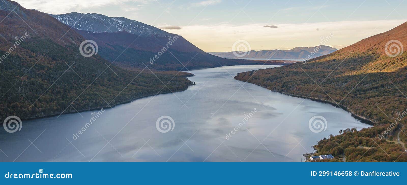 lago escondido landscape, tierra del fuego, argentina