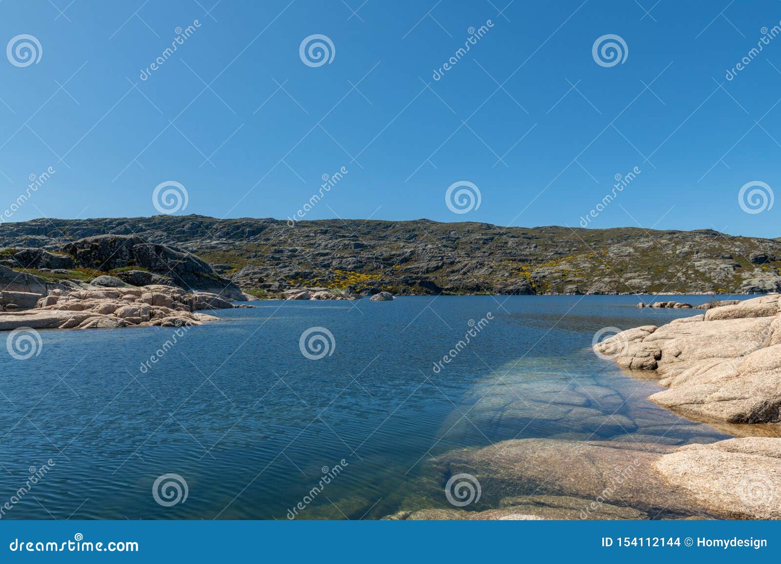 lagoa comprida on serra da estrela natural park, portugal