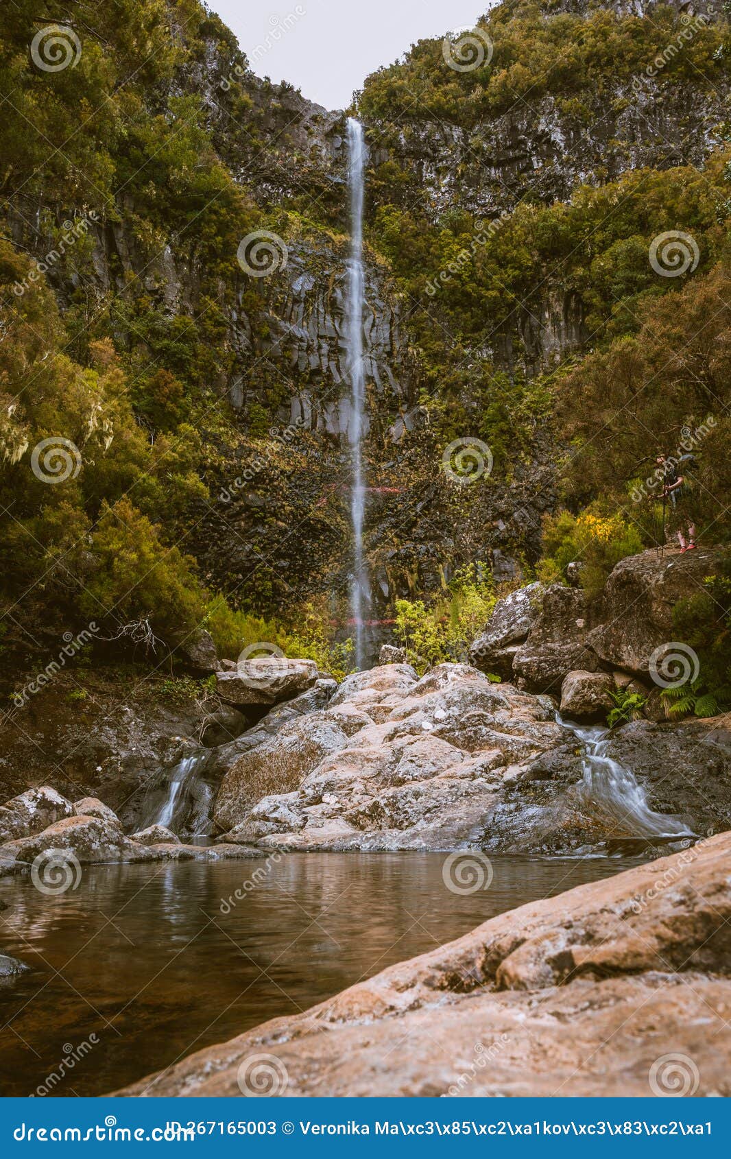 lagoa do vento, risco waterfall in paul da serra, madeira island, portugal, rabacal, 25 waterfalls