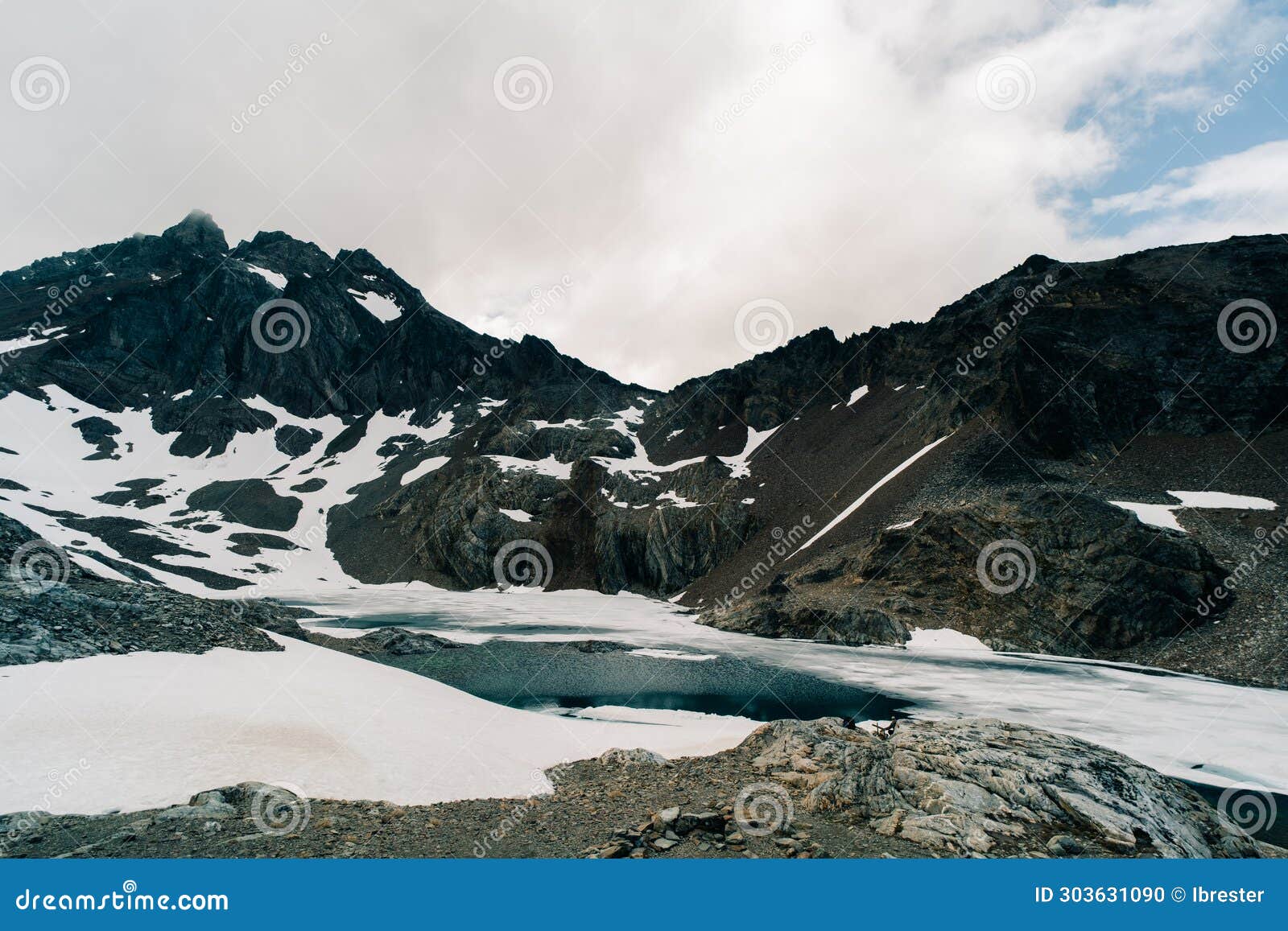 laguna 5 cinco hermanos in ushuaia, province of tierra del fuego, argentina